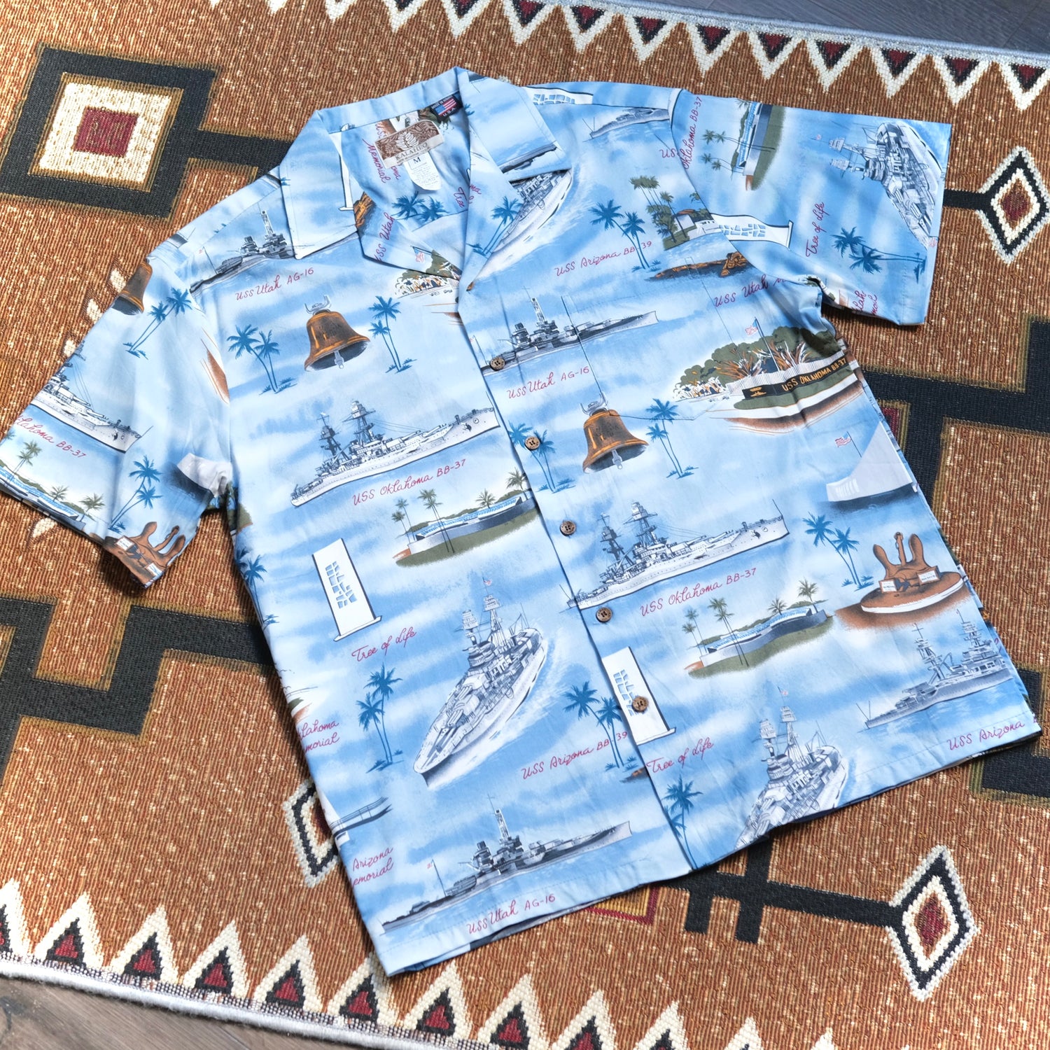 RJC USS Warships Arizona Memorial Aloha Shirt