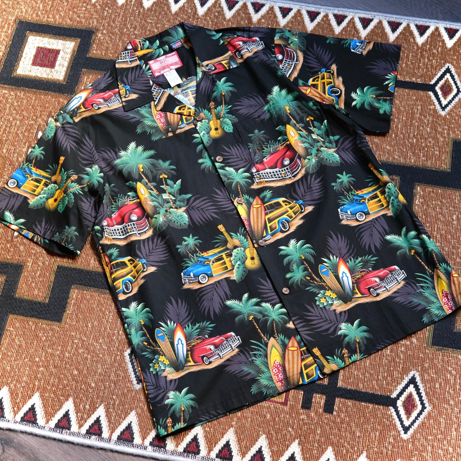 RJC Vintage Cars Tropical Aloha Shirt