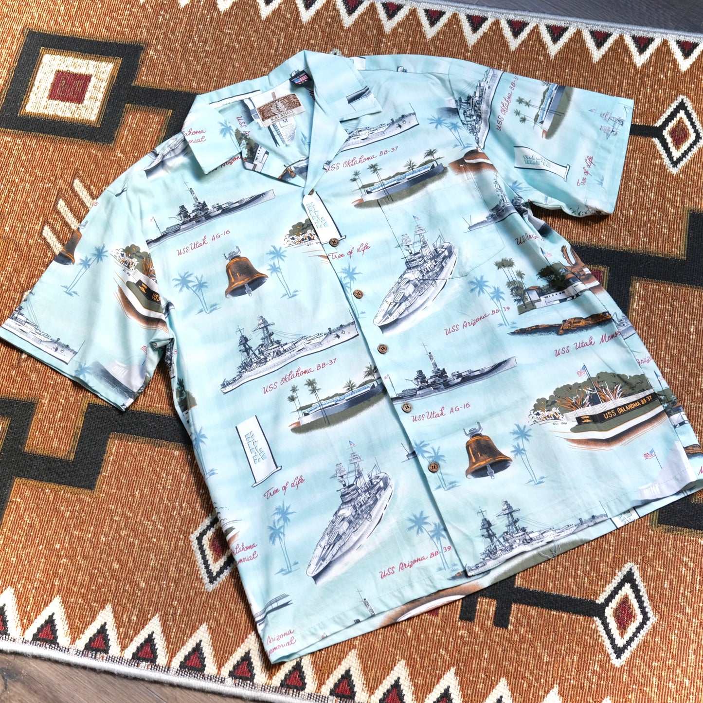 RJC USS Warships Arizona Memorial Aloha Shirt