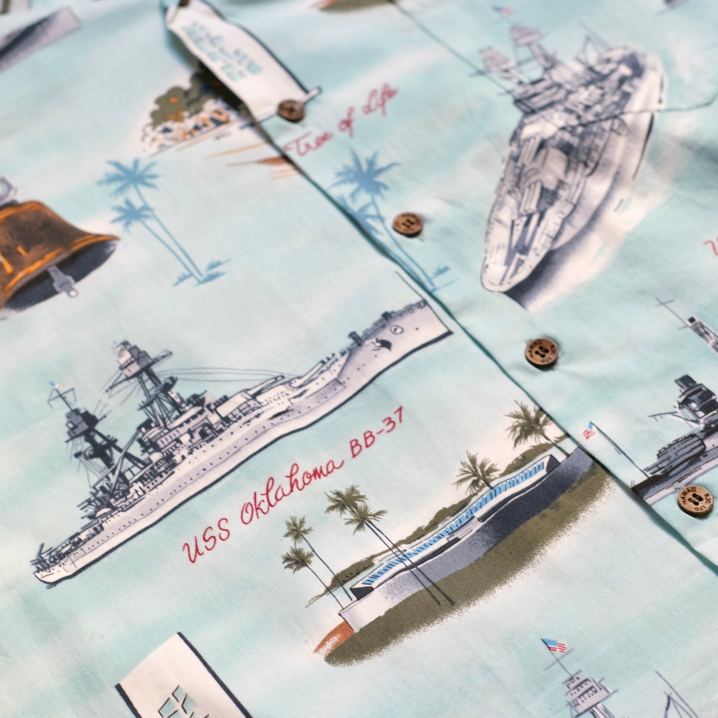 RJC USS Warships Arizona Memorial Aloha Shirt