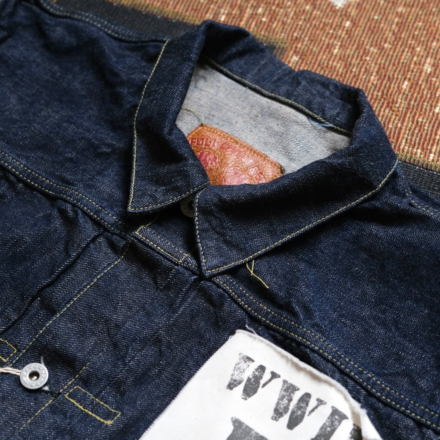 FULL COUNT WWII Model Brown Cotton Denim Jacket