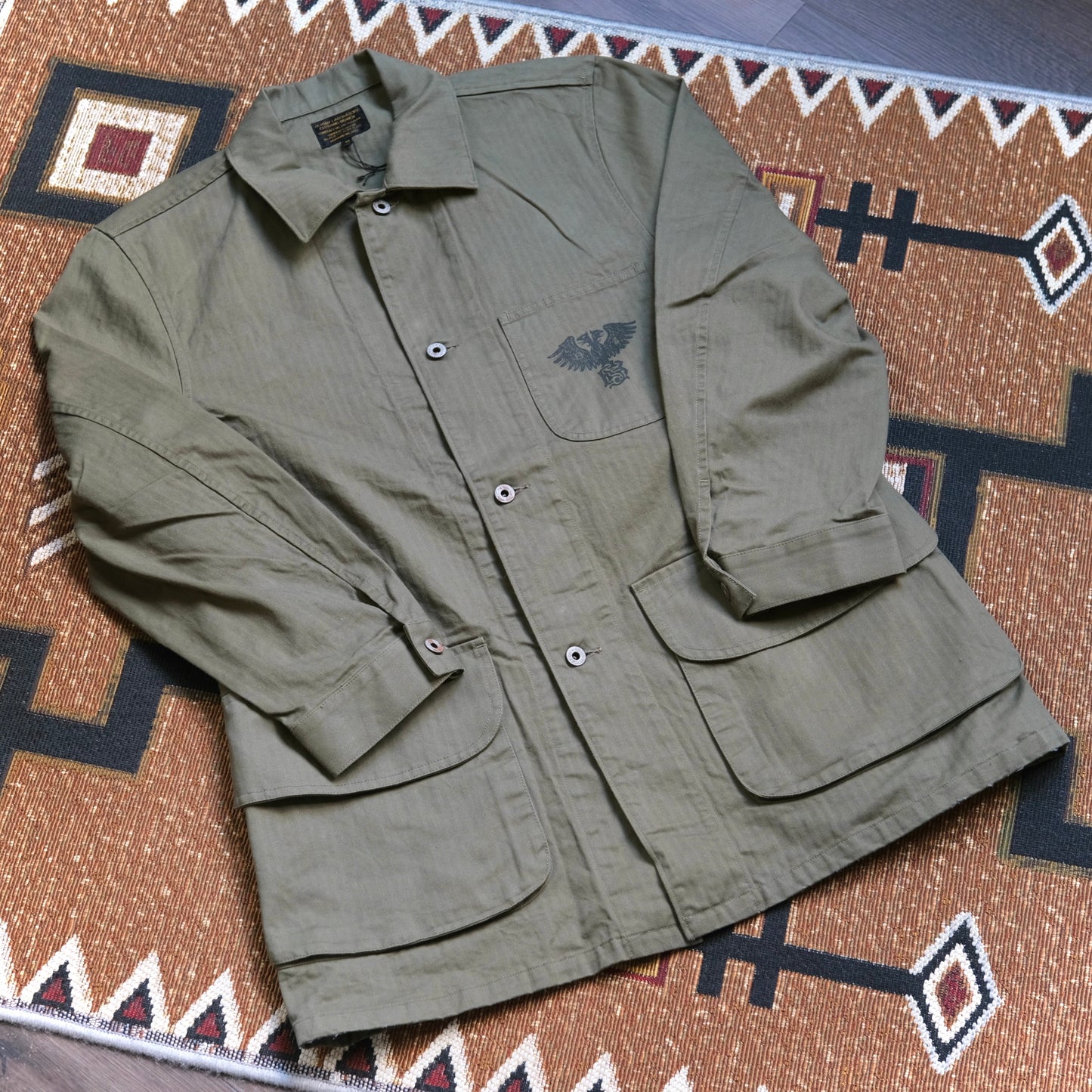 BLACK SIGN Military Herringbone Surgeon Jacket