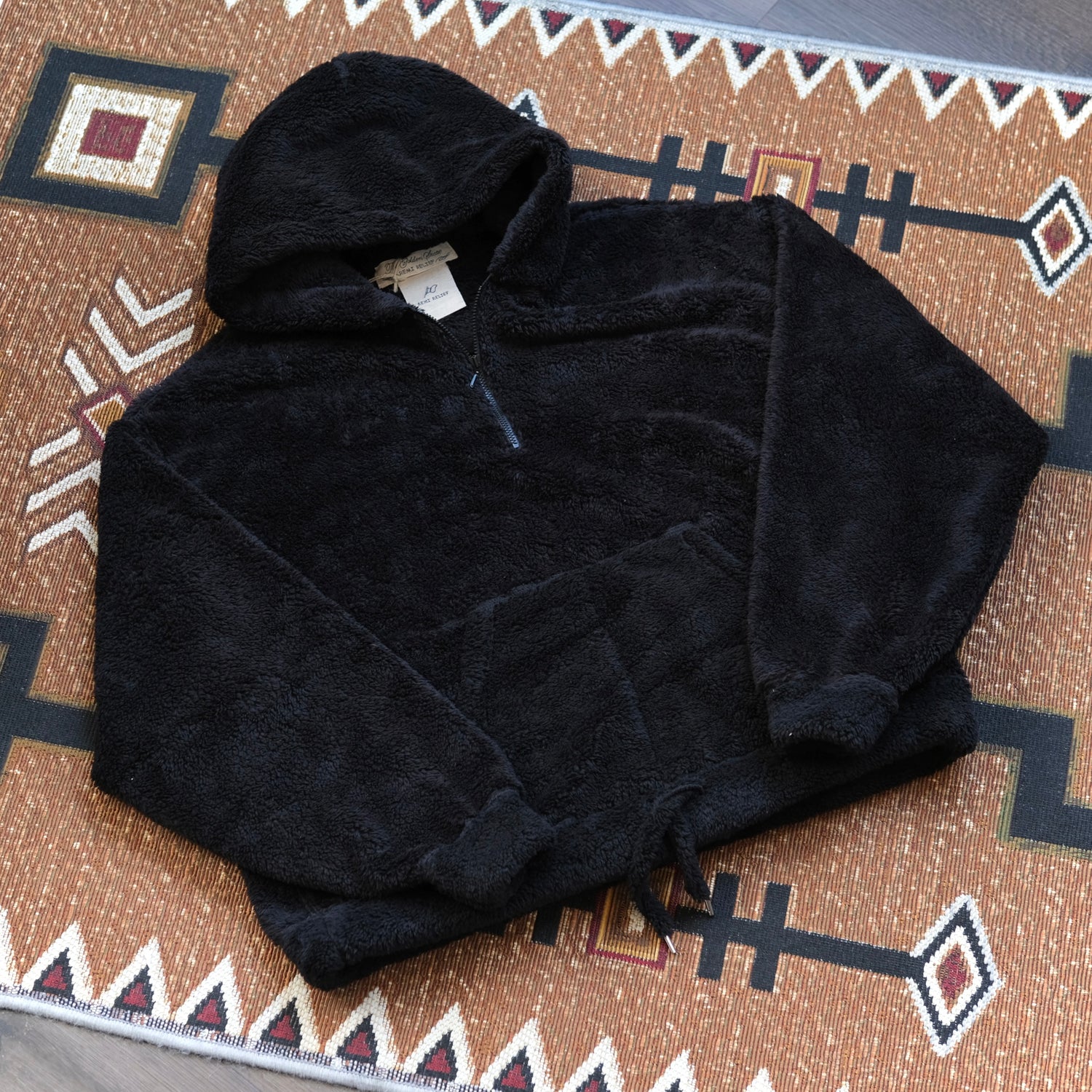 REMI RELIEF Shaggy Fleece Hoodied Pull Over