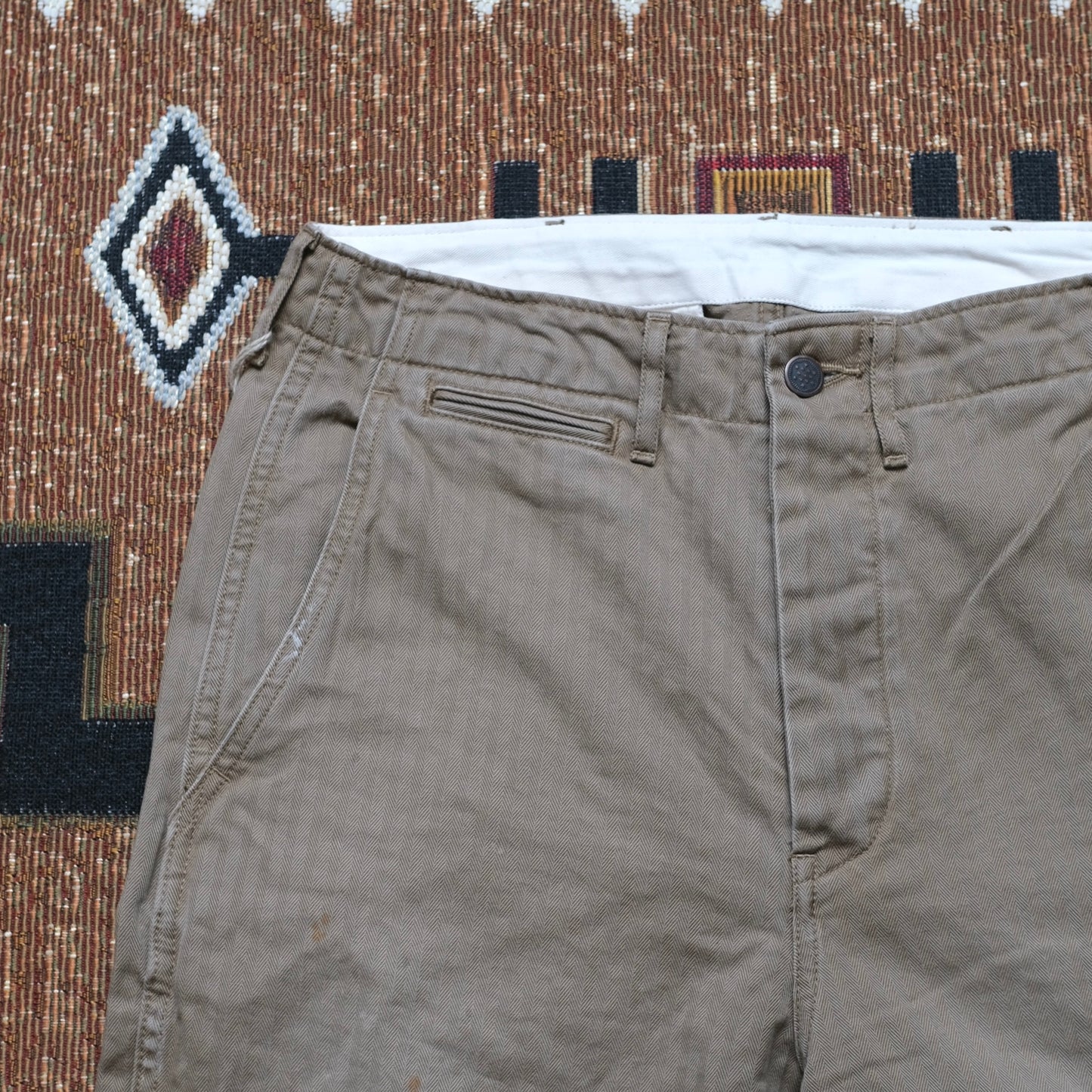 FULL COUNT U.S. Army Chino M-42 HBT Trousers