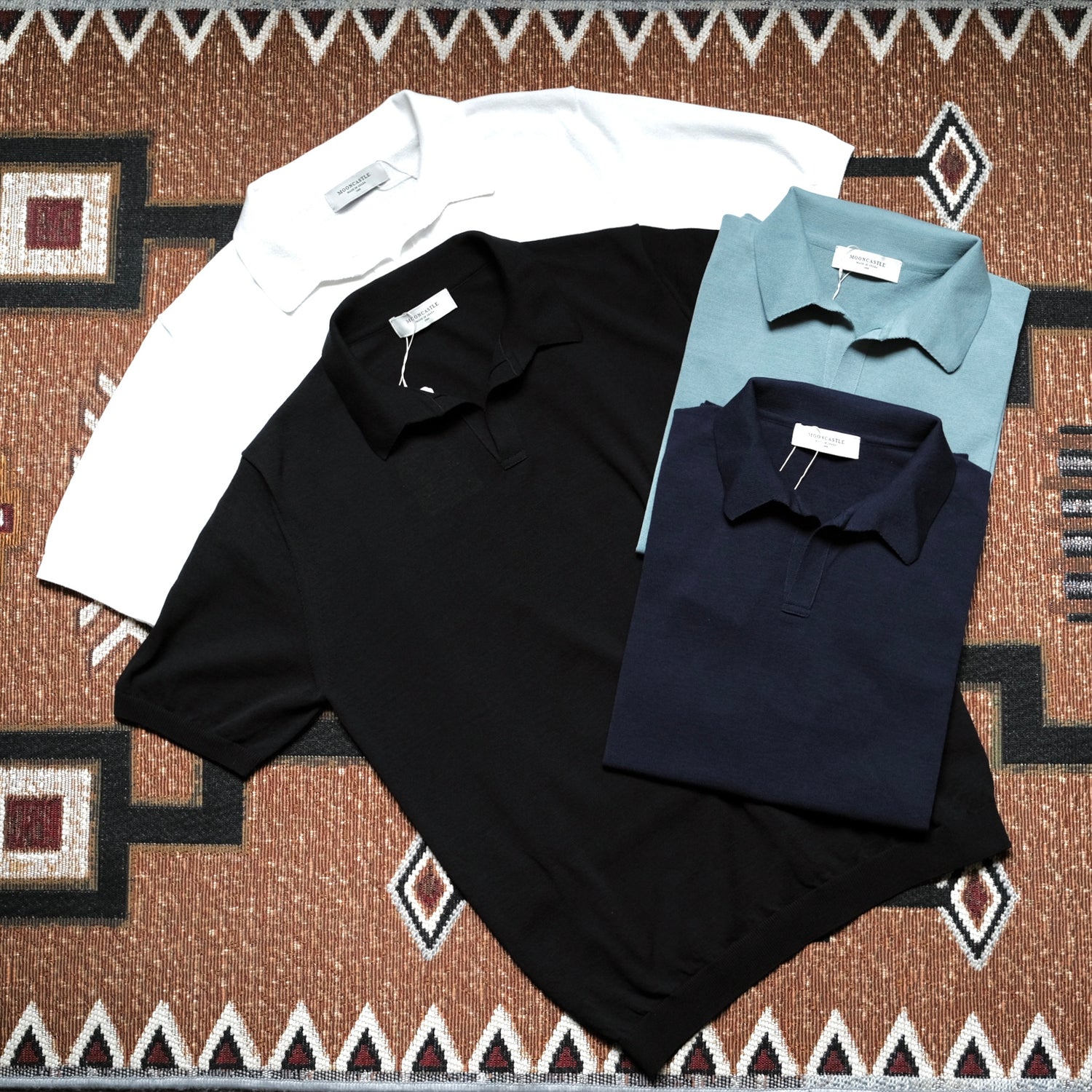 MOONCASTLE Ice Cotton Skipper Polo Neck