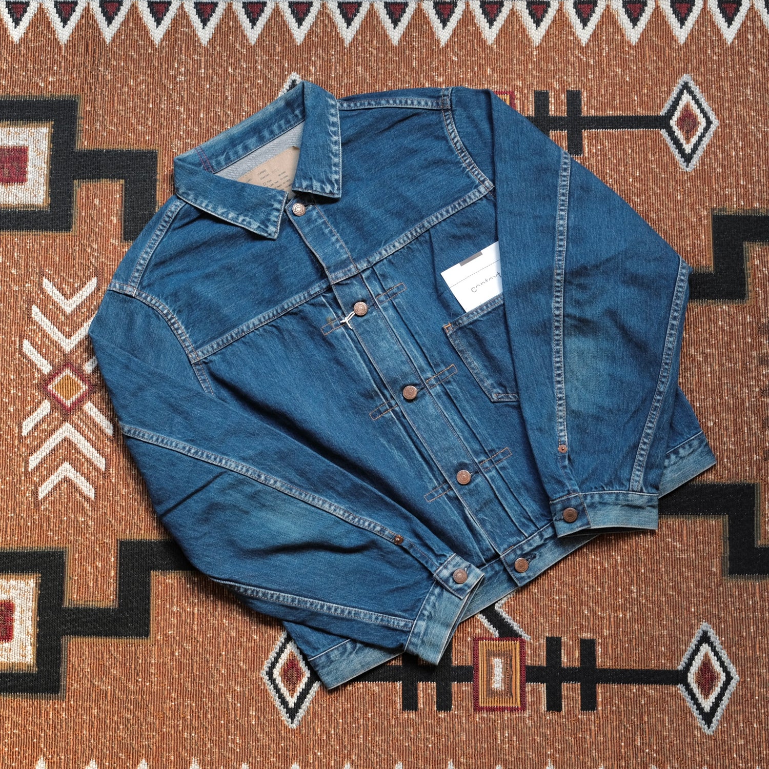 ANACHRONORM Front Tuck Denim Jacket (One Year Wash)