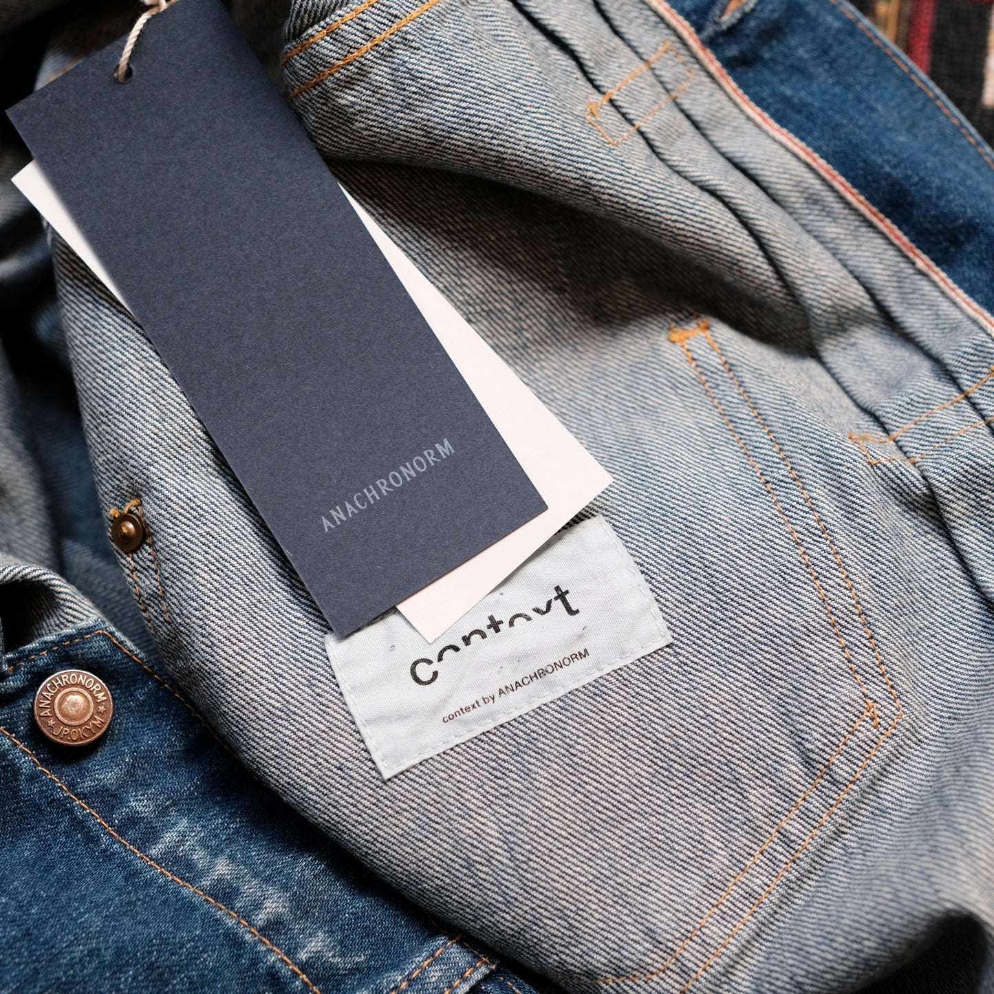 ANACHRONORM Front Tuck Denim Jacket (One Year Wash)