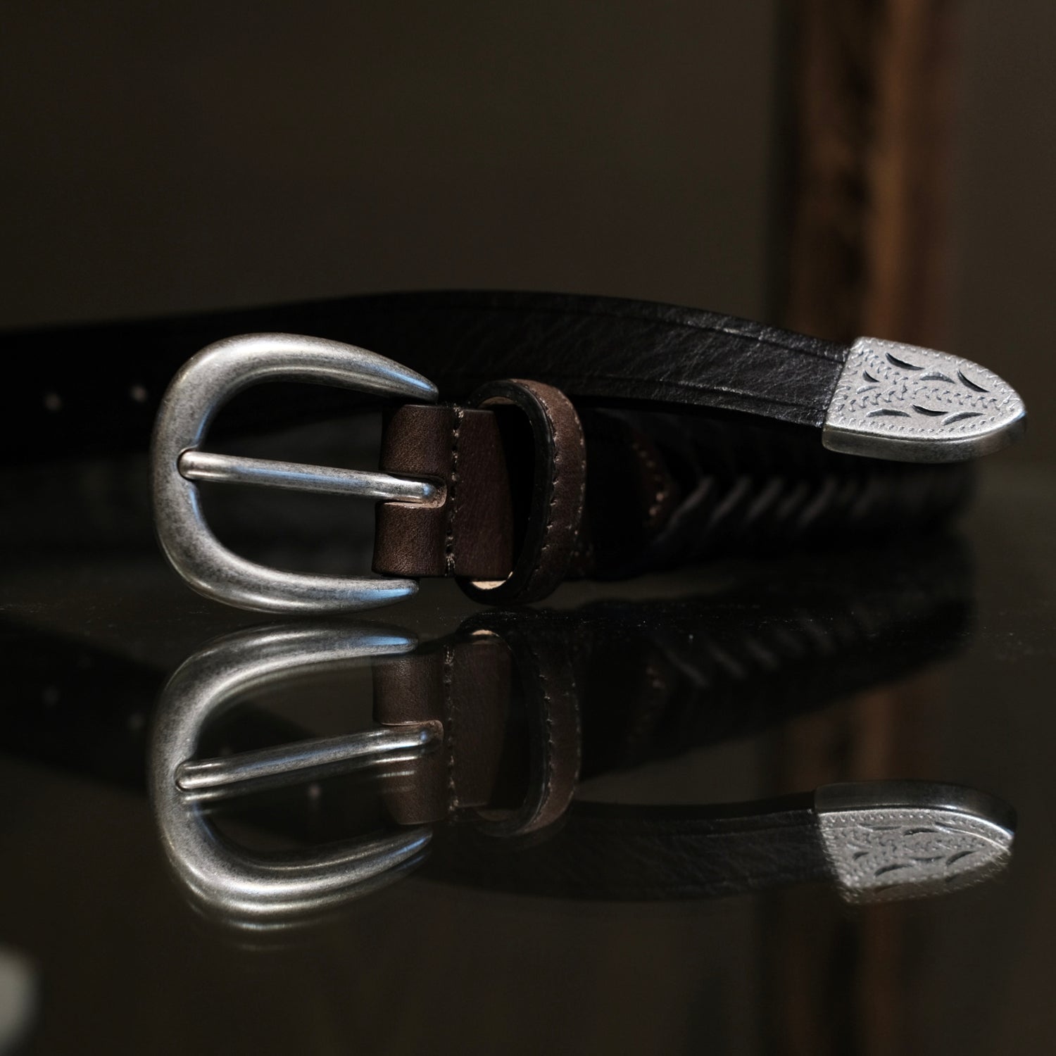 Adriano Meneghetti Ethan Hand-braided Leather Belt