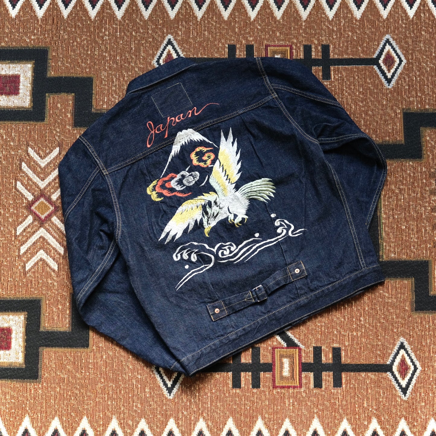 FULL COUNT Souvenir Embroidery Type 1 Denim Jacket (2107E)