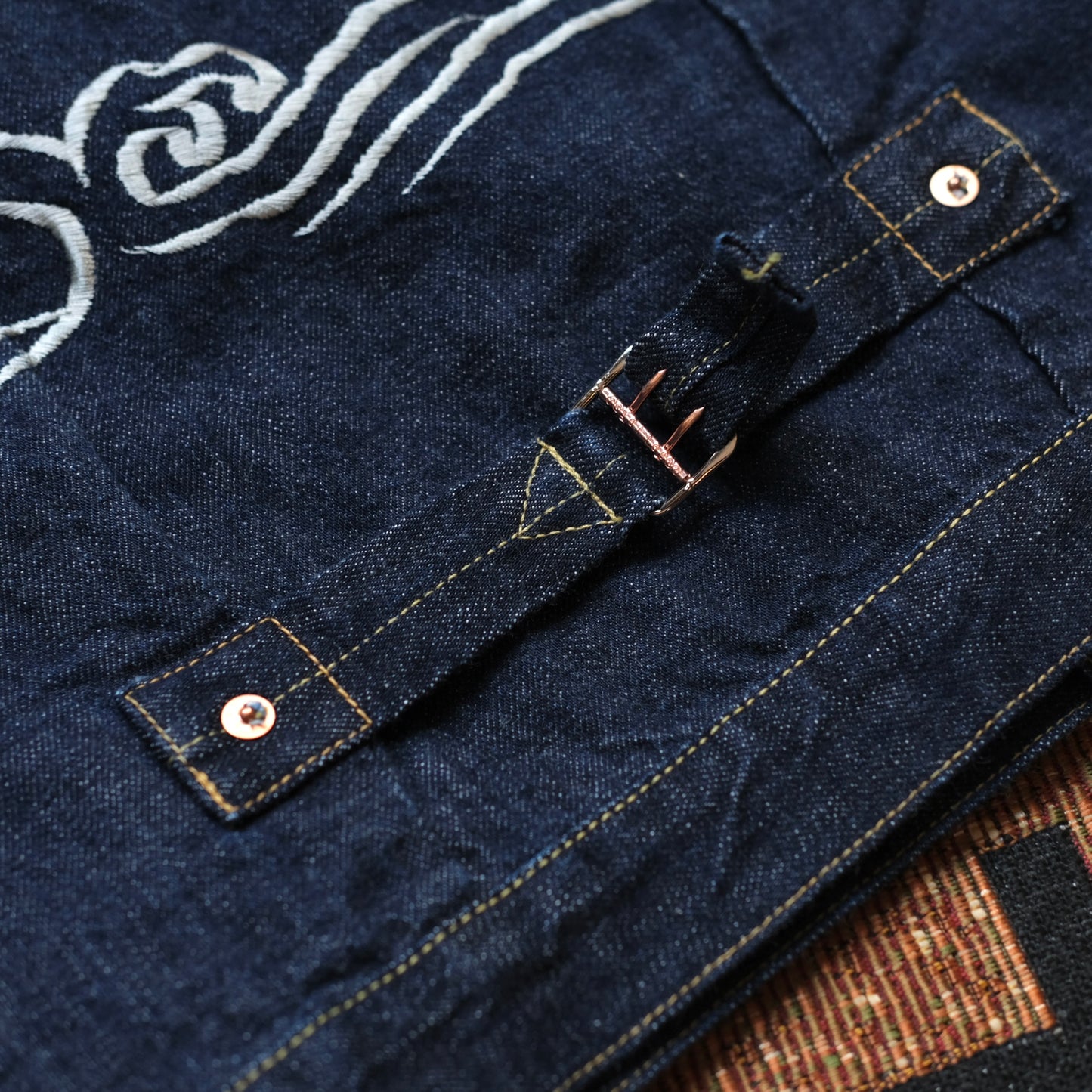 FULL COUNT Souvenir Embroidery Type 1 Denim Jacket (2107E)