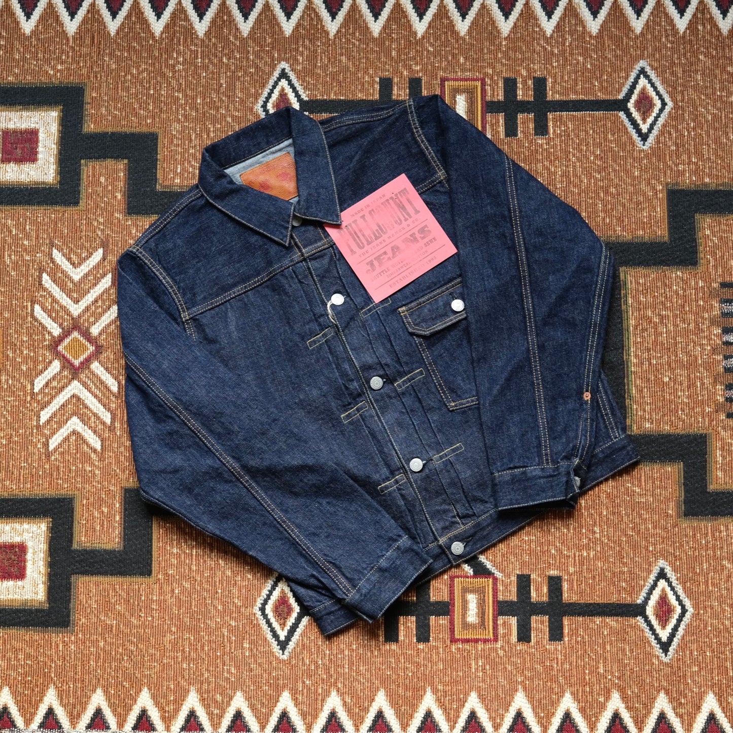 FULL COUNT Souvenir Embroidery Type 1 Denim Jacket (2107E)