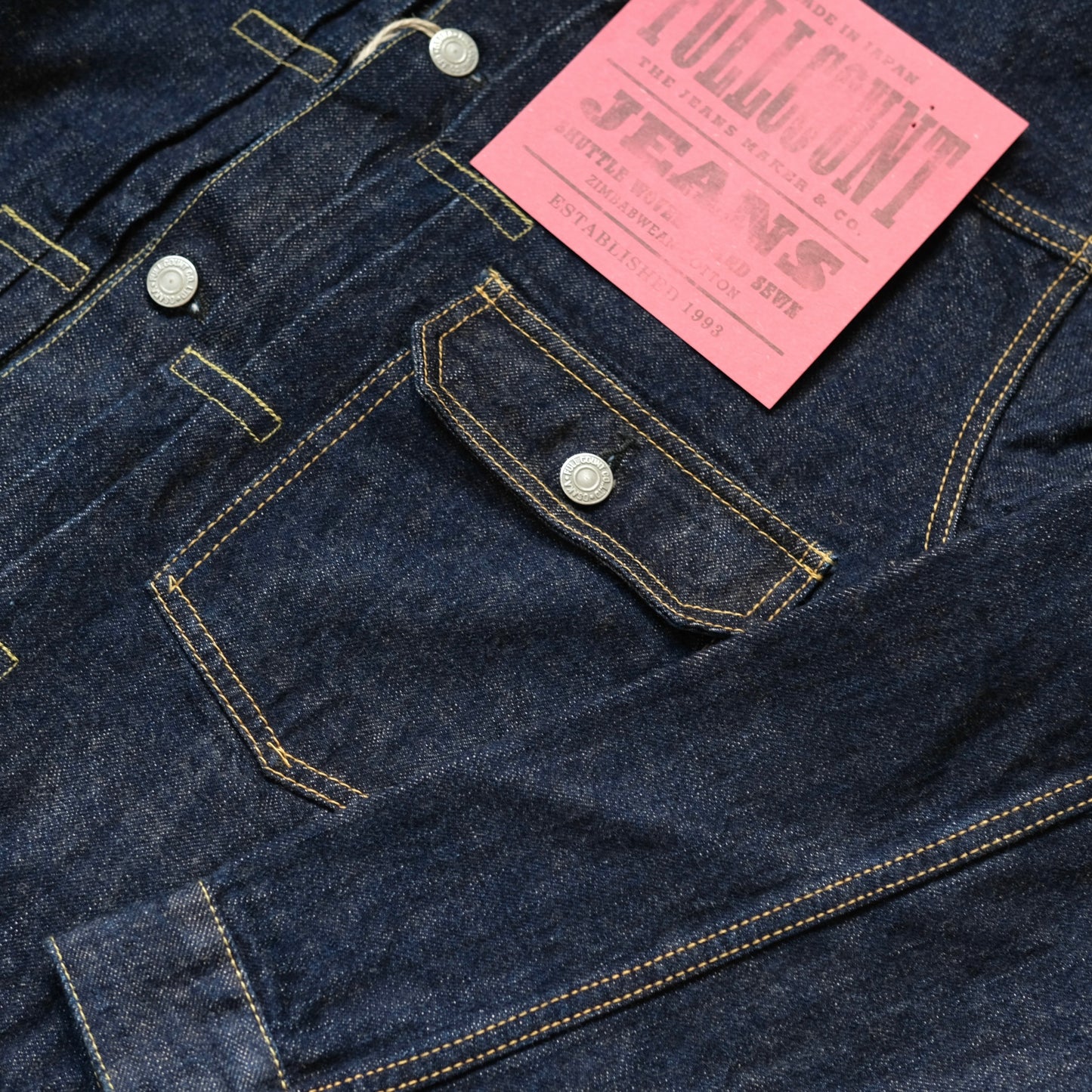 FULL COUNT Souvenir Embroidery Type 1 Denim Jacket (2107E)