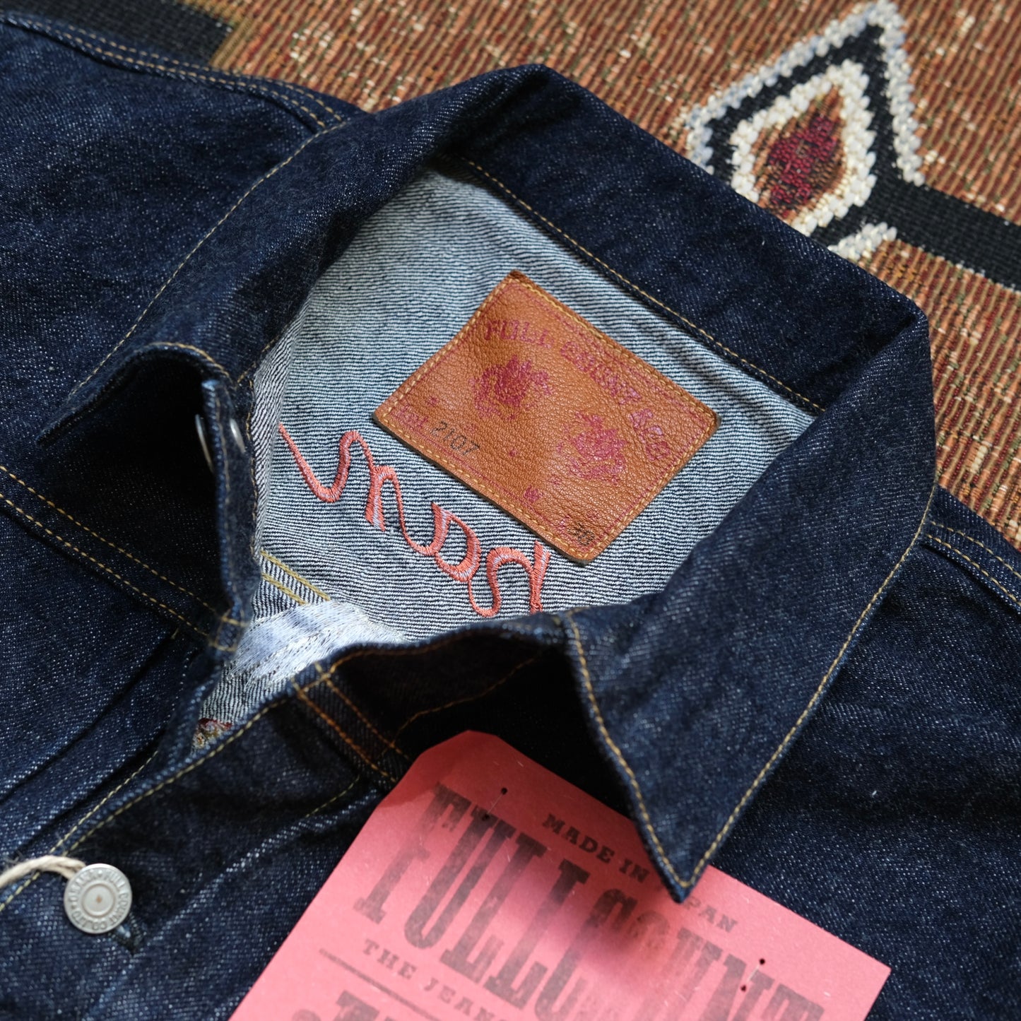 FULL COUNT Souvenir Embroidery Type 1 Denim Jacket (2107E)
