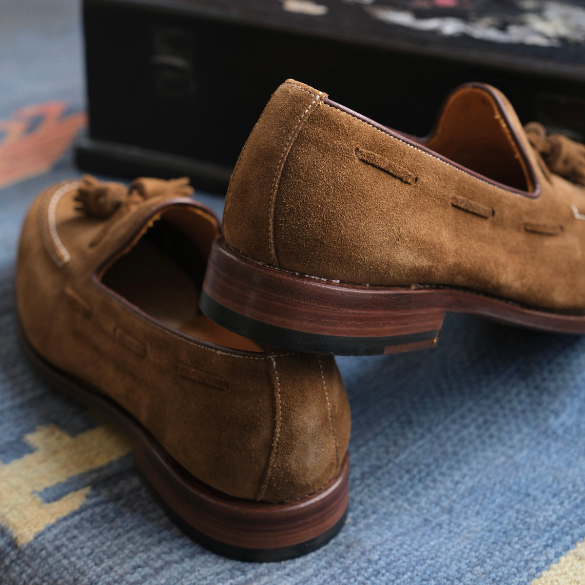 Berwick1707 Suede Unlined Tassel Loafer