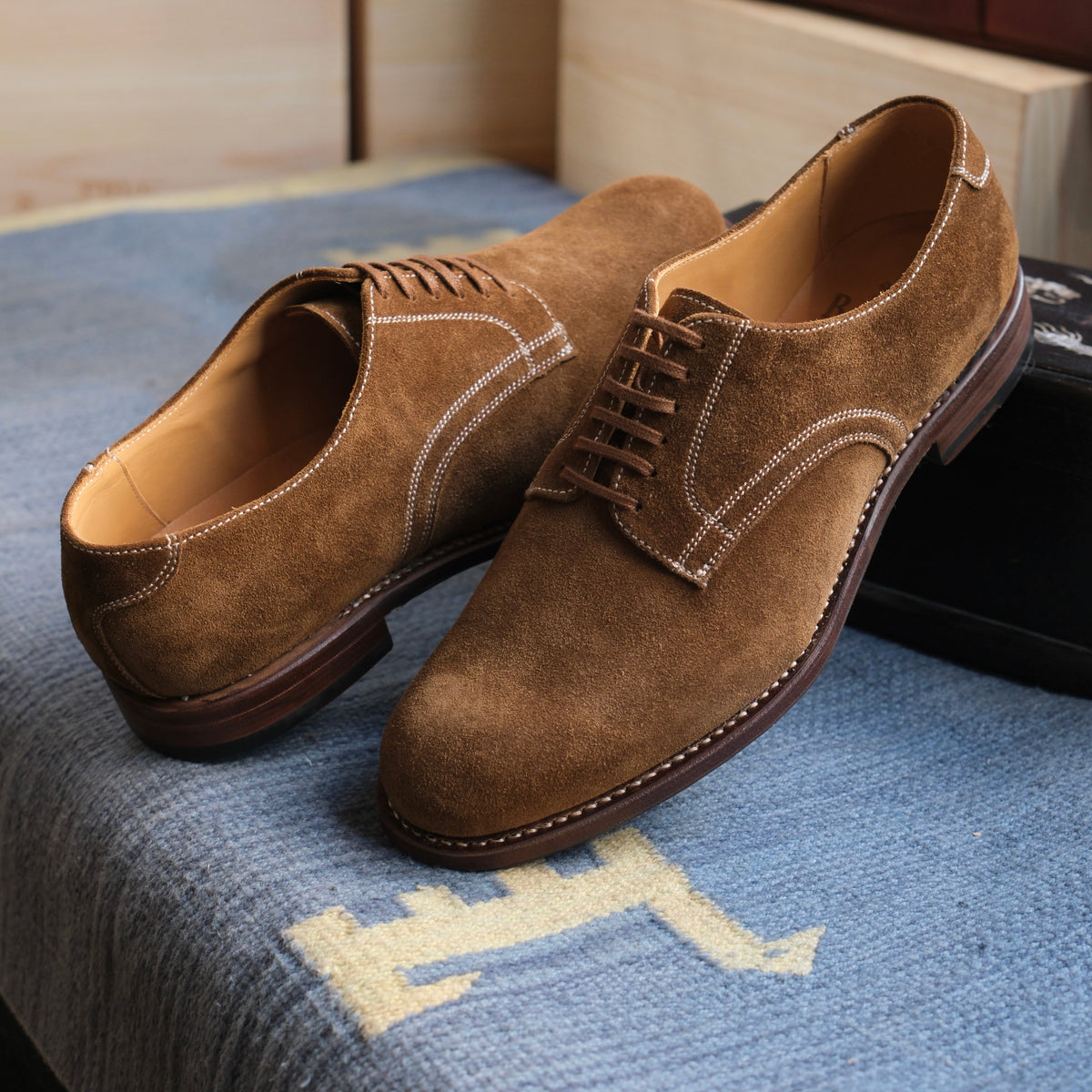 Berwick1707 Snuff Suede Service Shoe (5048)