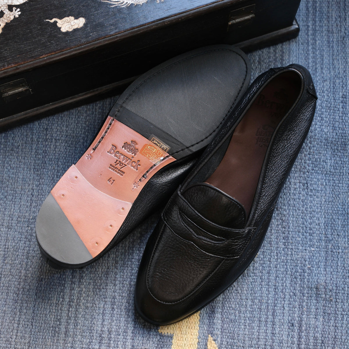 Berwick1707 Unlined Belgian Penny Loafer (5541)
