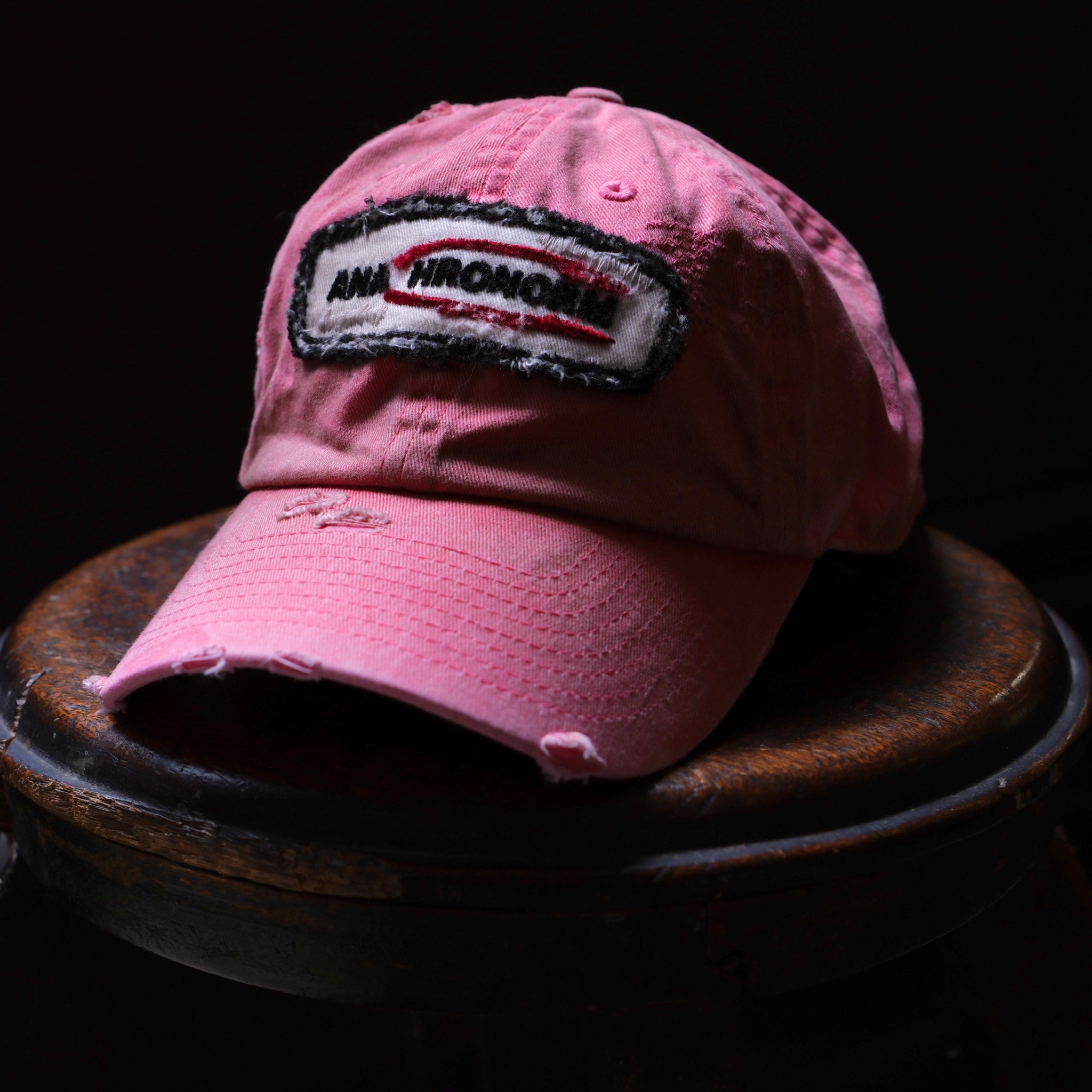 ANACHRONORM Distressed Patch 6 Panel Cap – Leather Healer