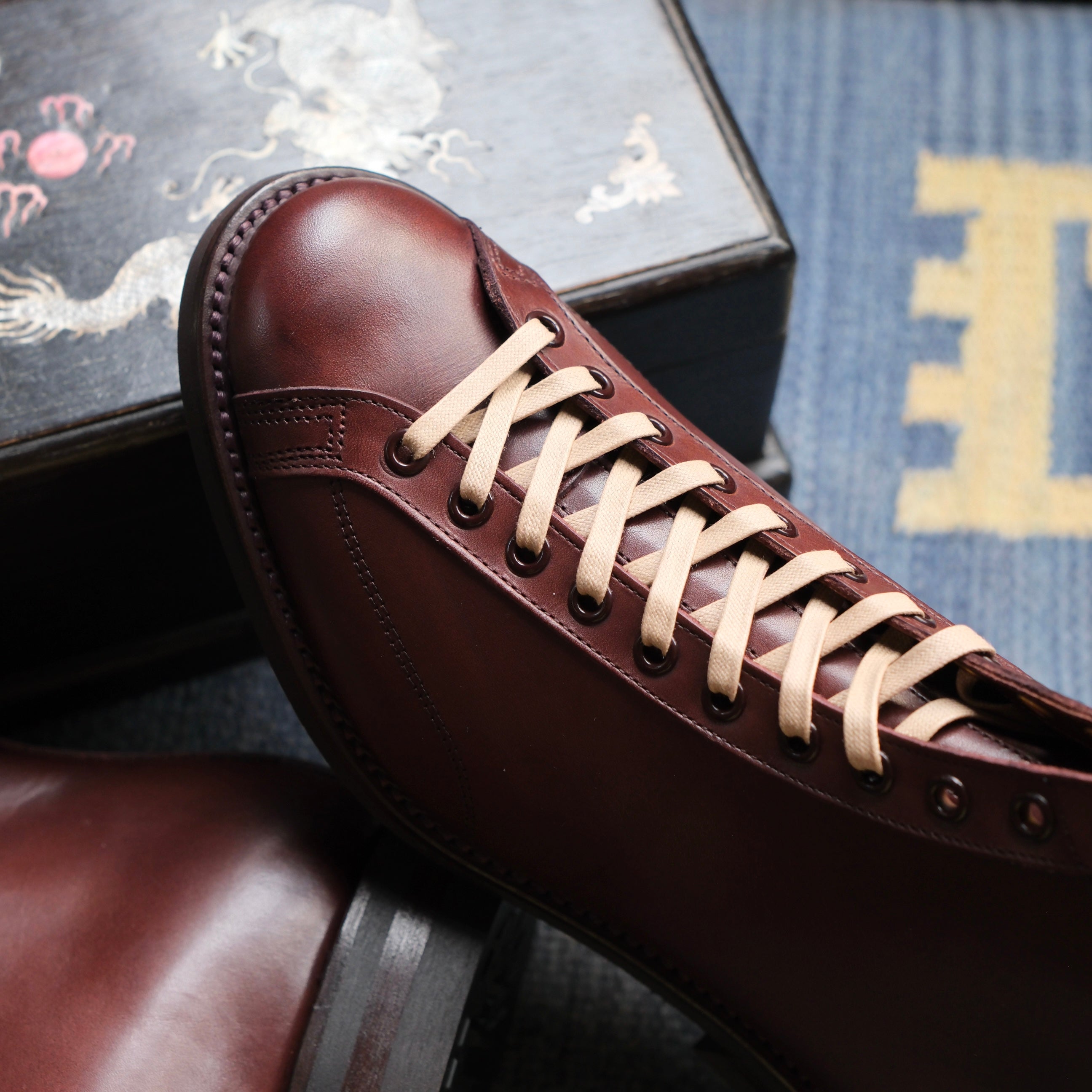 新品BROTHERBRIDGE HENRY VINTAGE CALF US8 Brother Bridge】Henry Boxing Boots Calf Vintage Brown – Blue Beach 靴