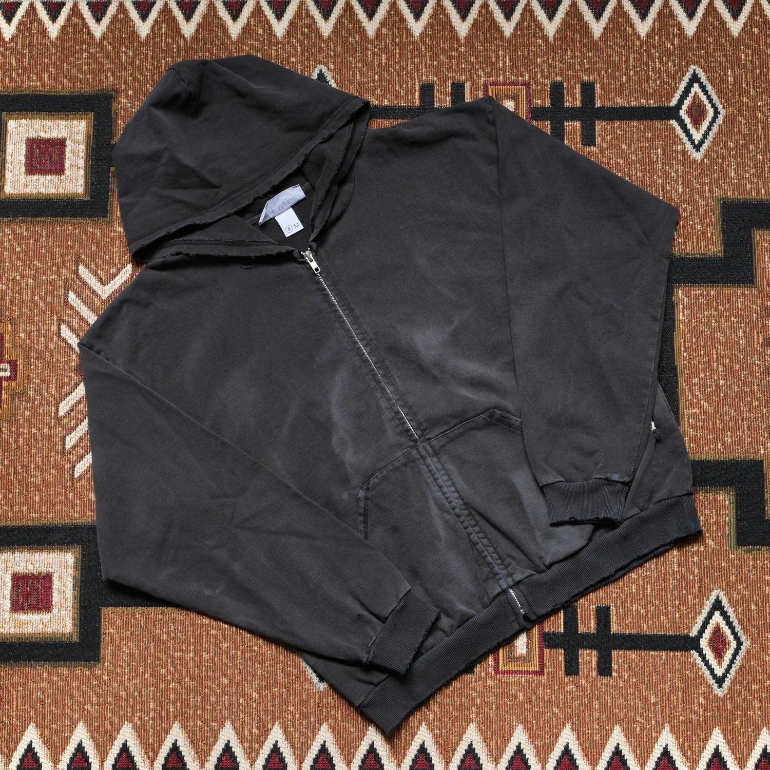 New Manual Vintage Washed Zip Hoodie