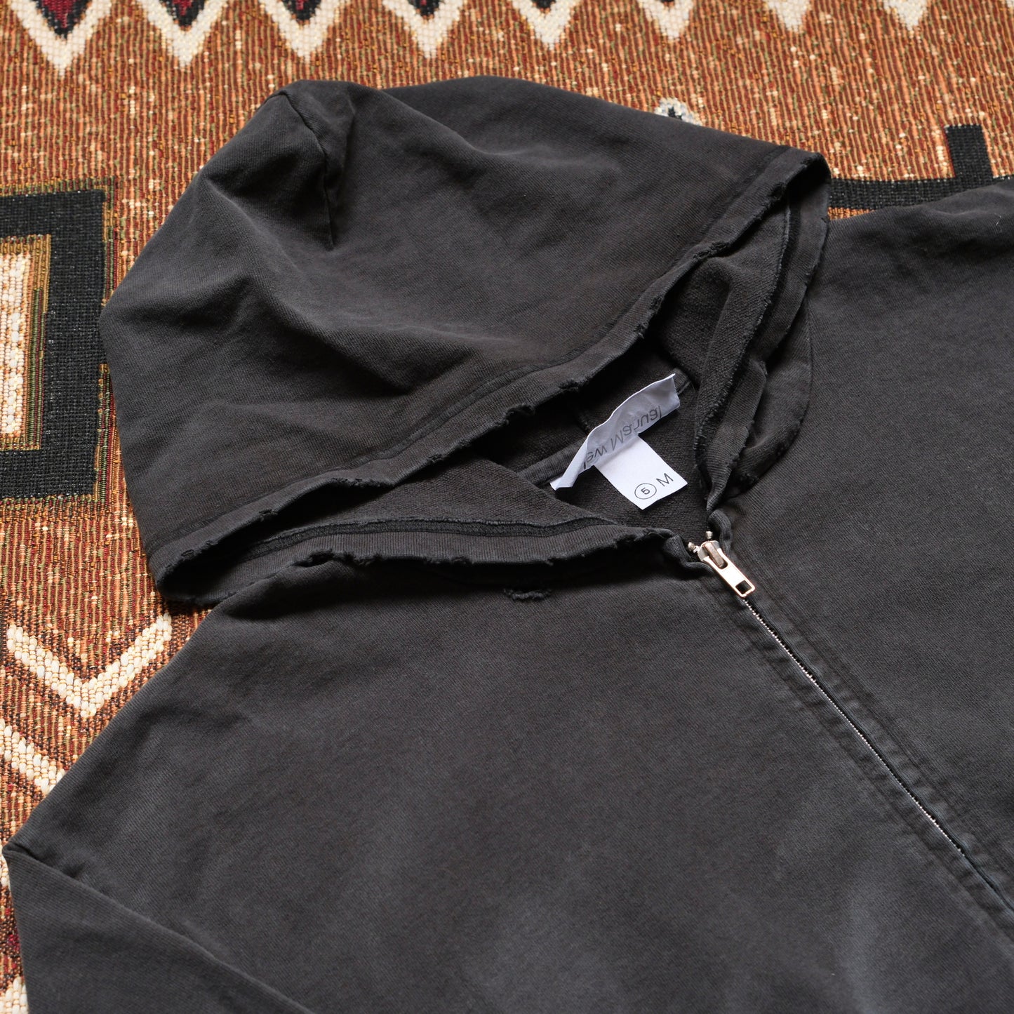 New Manual Vintage Washed Zip Hoodie