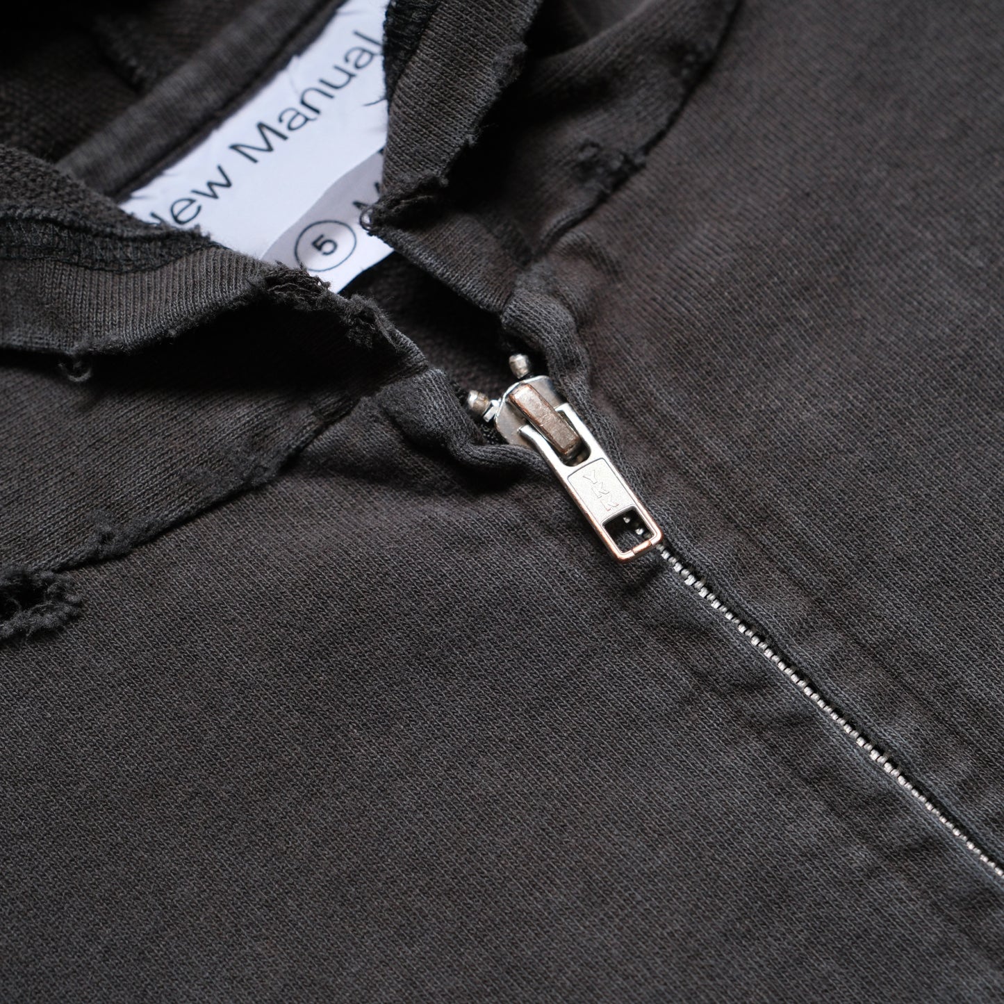 New Manual Vintage Washed Zip Hoodie