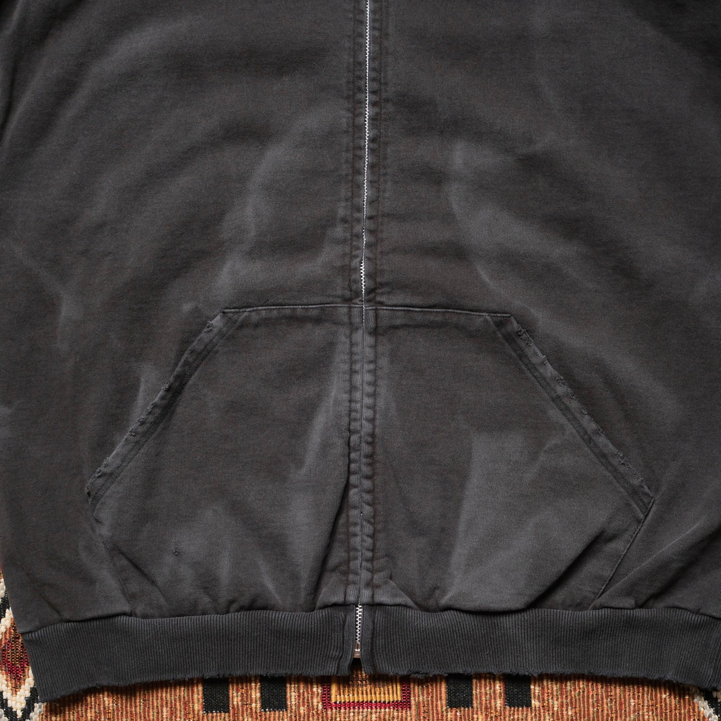 New Manual Vintage Washed Zip Hoodie