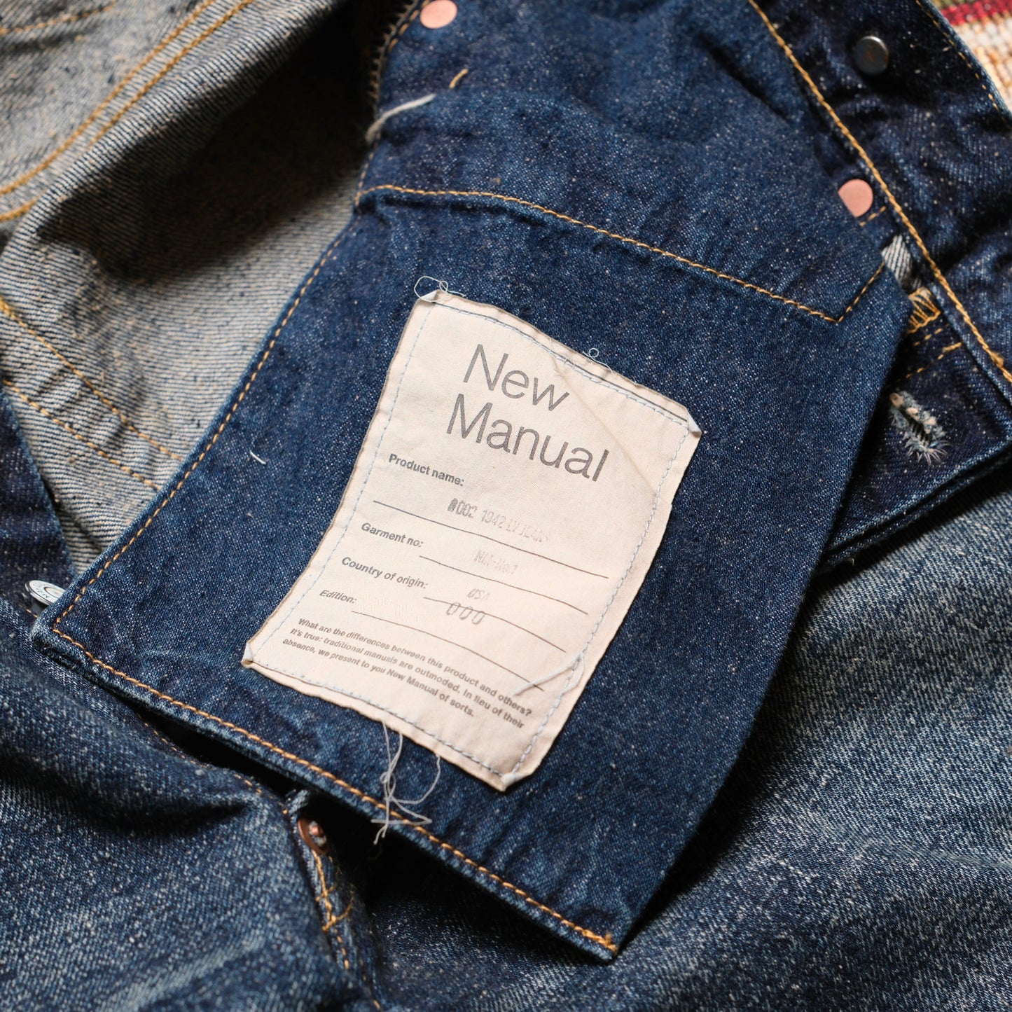 New Manual #002 1942 LV Jeans