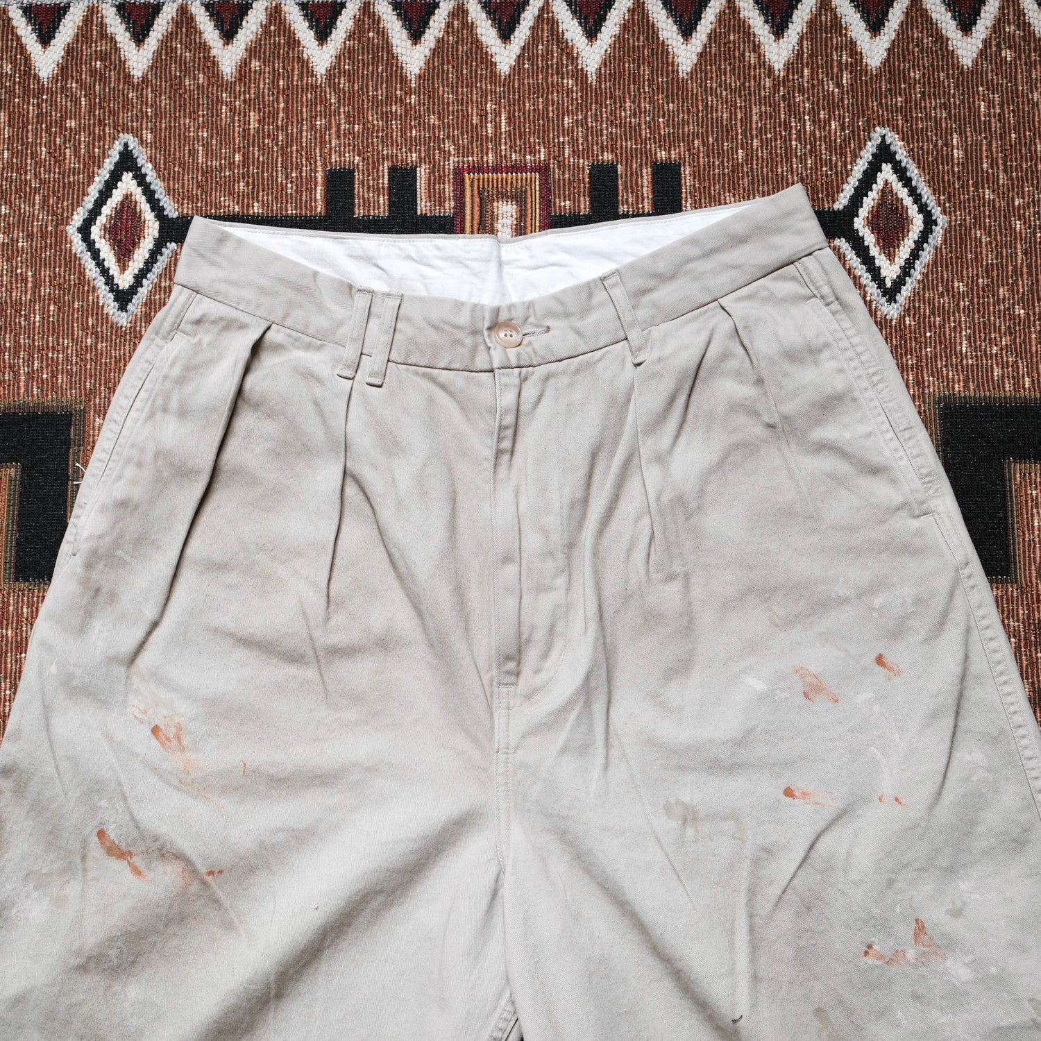 ANACHRONORM Dirtwork Wide Chino Trousers