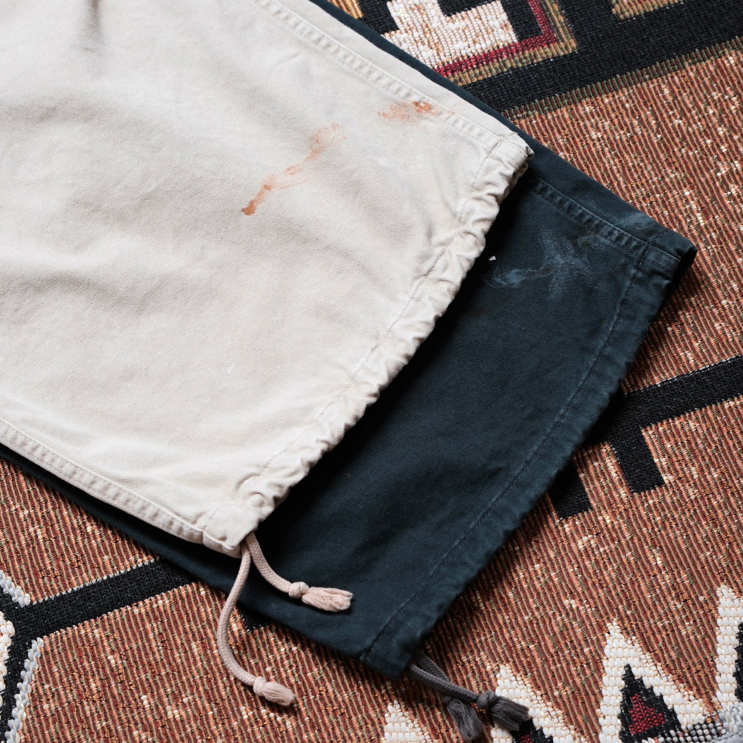 ANACHRONORM Dirtwork Wide Chino Trousers