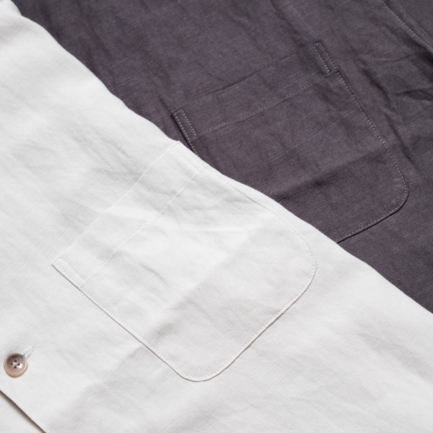 ANACHRONORM Drape Line Open Collar Shirt