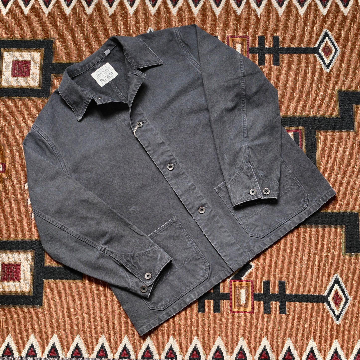FULL COUNT Tent Cloth Chore Jacket (Vintage Effect)