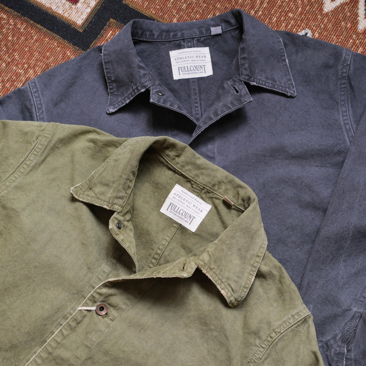 FULL COUNT Tent Cloth Chore Jacket (Vintage Effect)