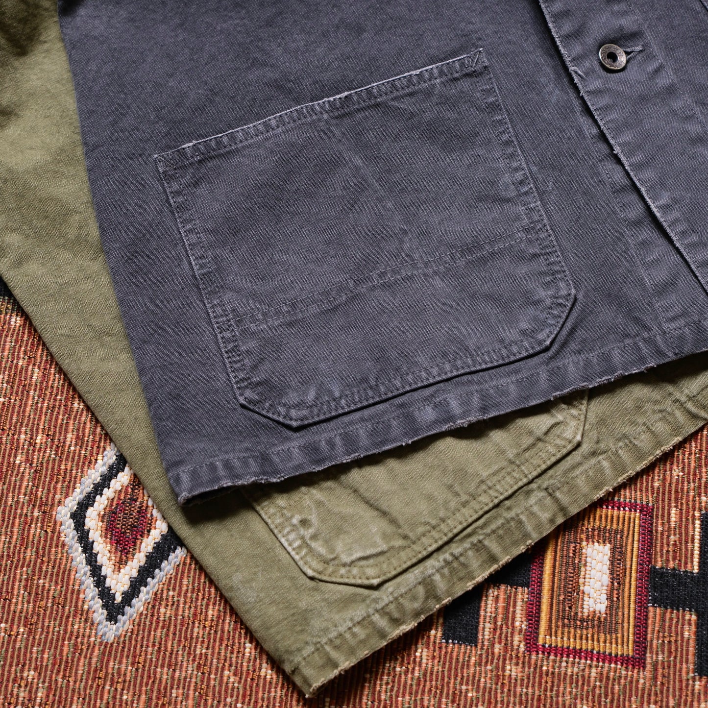 FULL COUNT Tent Cloth Chore Jacket (Vintage Effect)