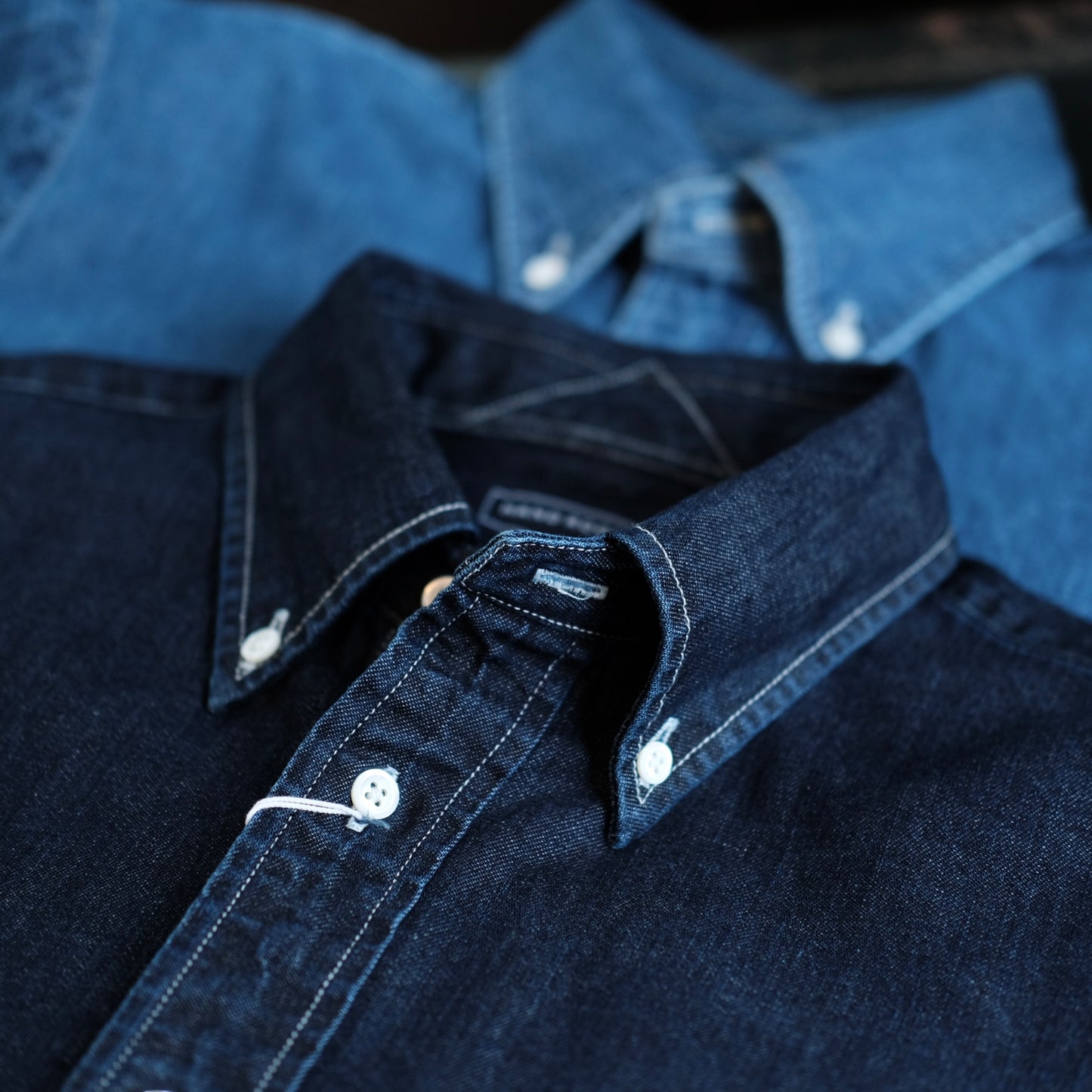 HAND ROOM 8oz Denim Button Down Shirt