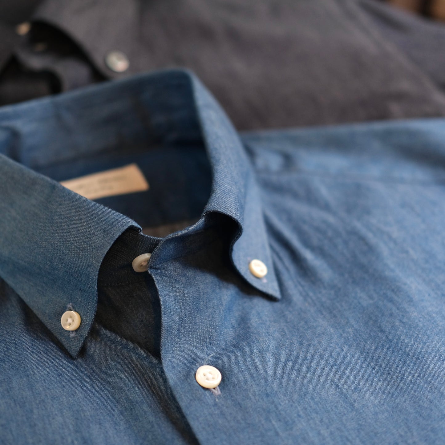 Leather Healer Denim Button-Down Shirt