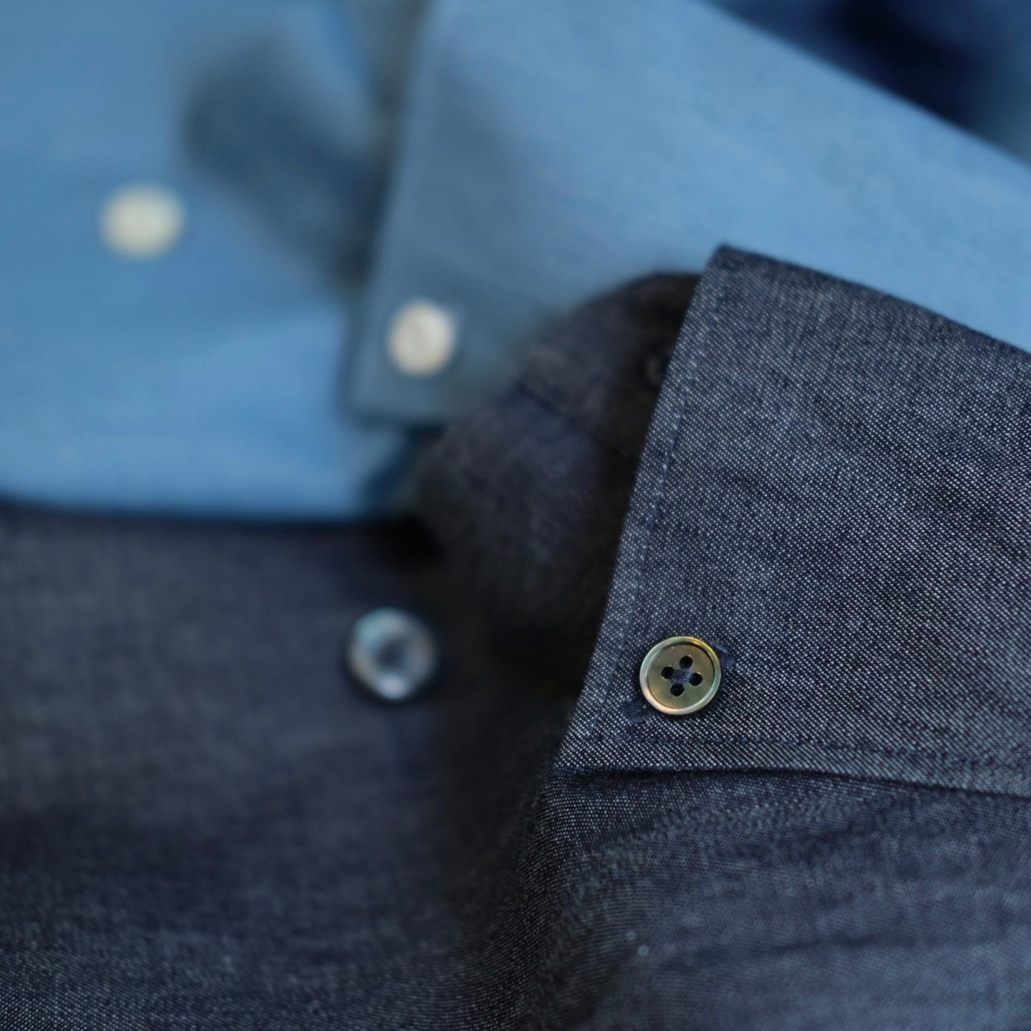 Leather Healer Denim Button-Down Shirt