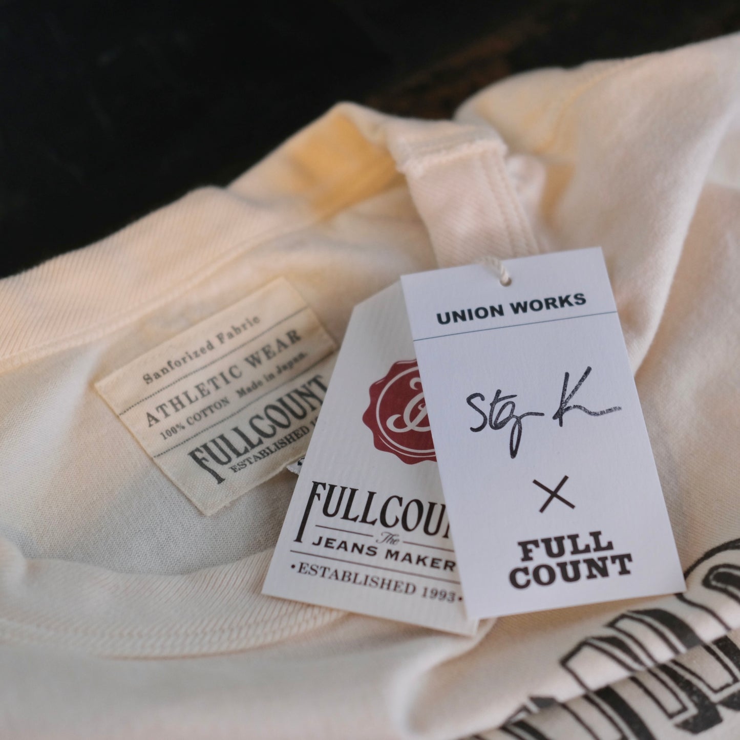 FULL COUNT Flat Seam Heavyweight T-Shirt (MAKING LIFE TASTE BETTER)