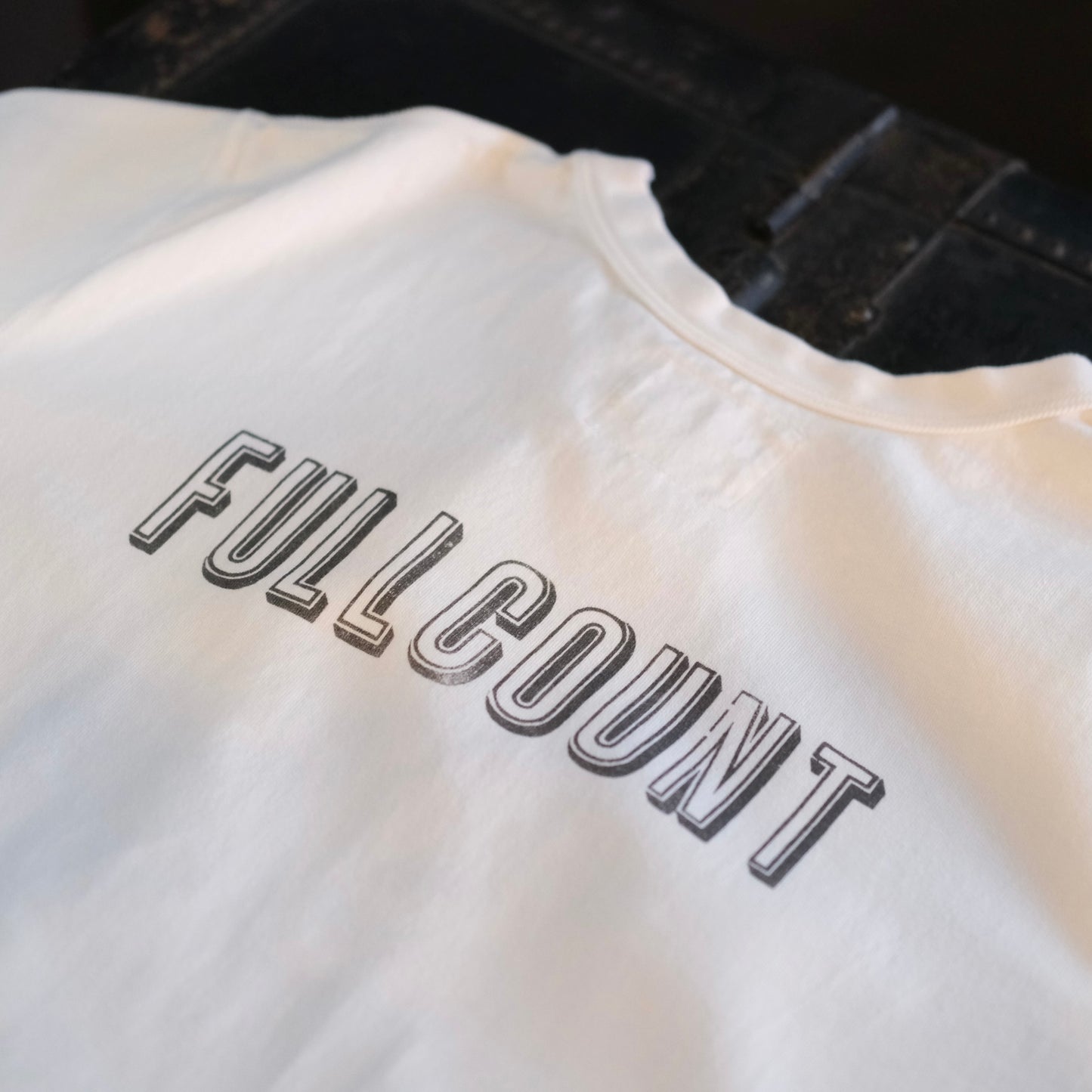 FULL COUNT Flat Seam Heavyweight T-Shirt (MAKING LIFE TASTE BETTER)