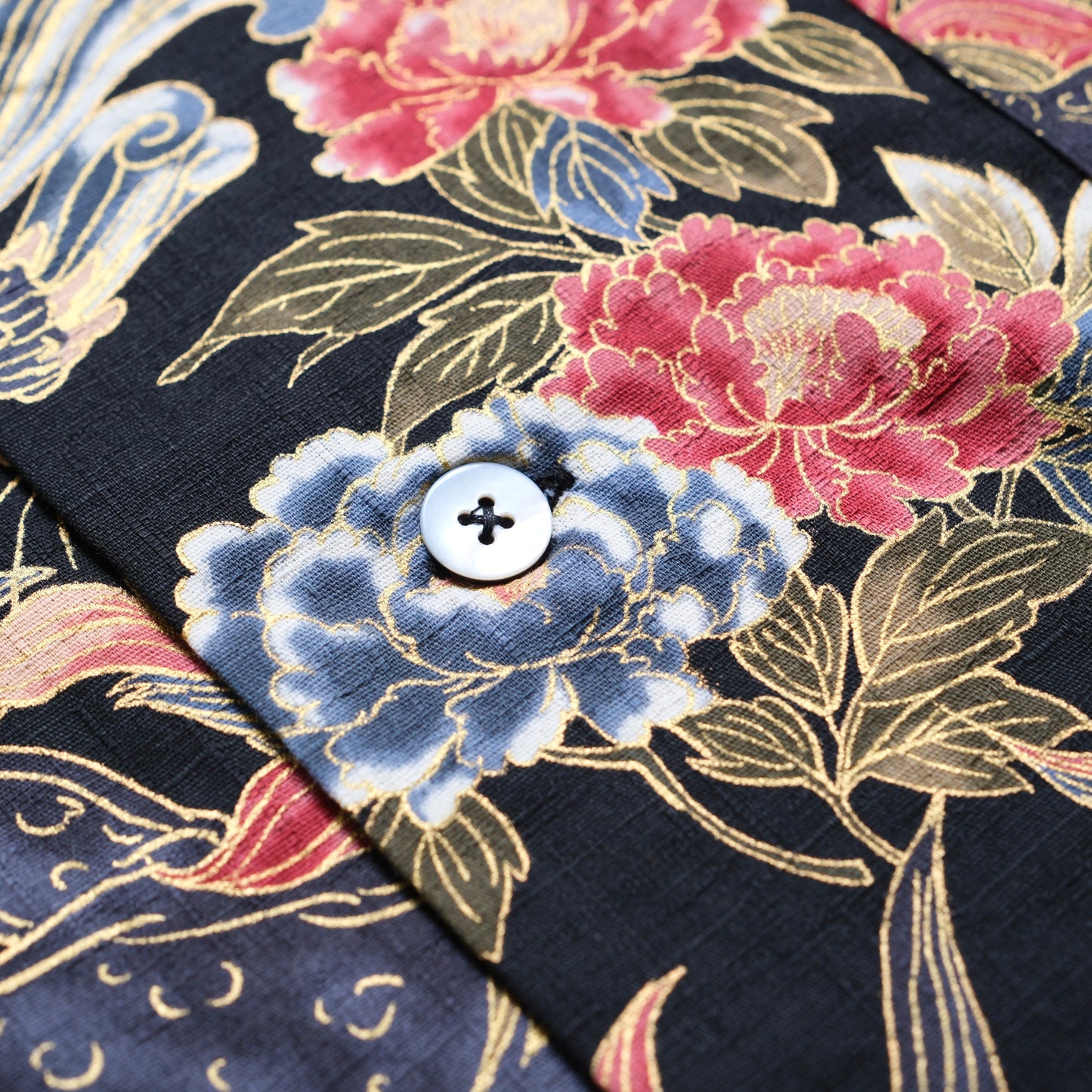 BLACK SIGN "Japanese Lion and Peony" Night Shirt