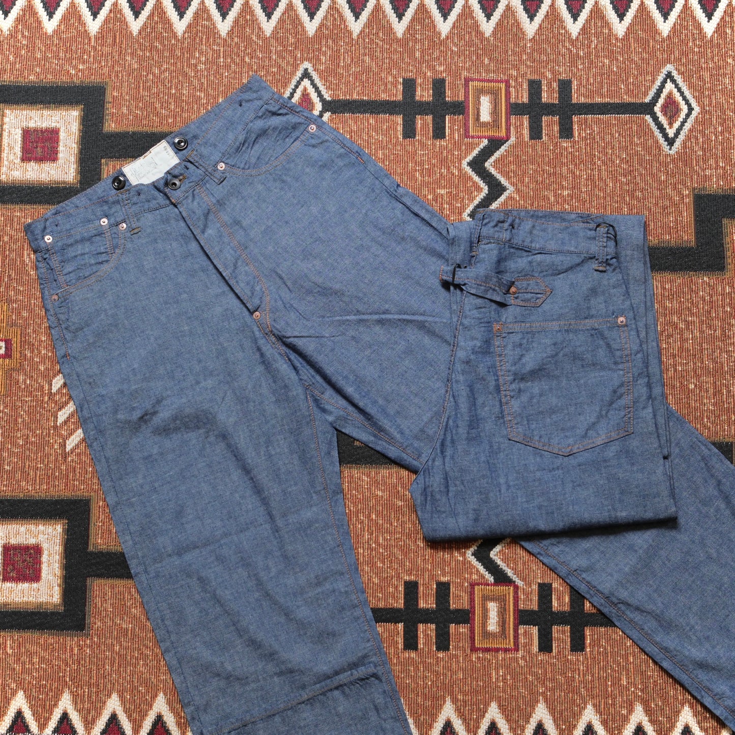 BLACK SIGN 1920s 5.5oz Selvedge Chambray Death Valley Waist-Overalls