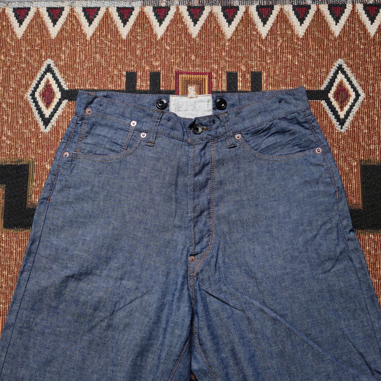 BLACK SIGN 1920s 5.5oz Selvedge Chambray Death Valley Waist-Overalls
