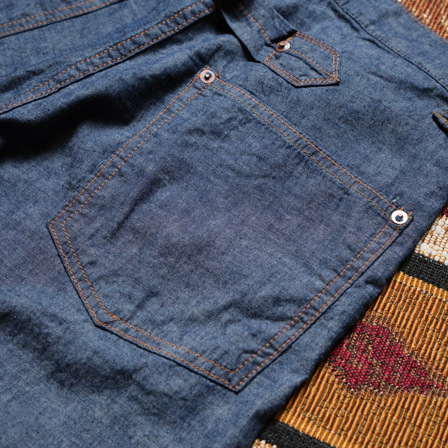 BLACK SIGN 1920s 5.5oz Selvedge Chambray Death Valley Waist-Overalls
