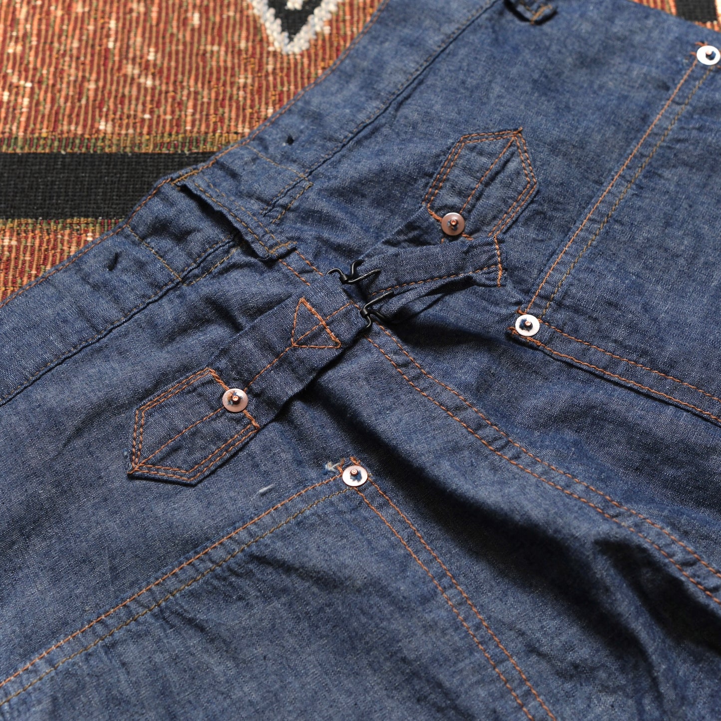 BLACK SIGN 1920s 5.5oz Selvedge Chambray Death Valley Waist-Overalls