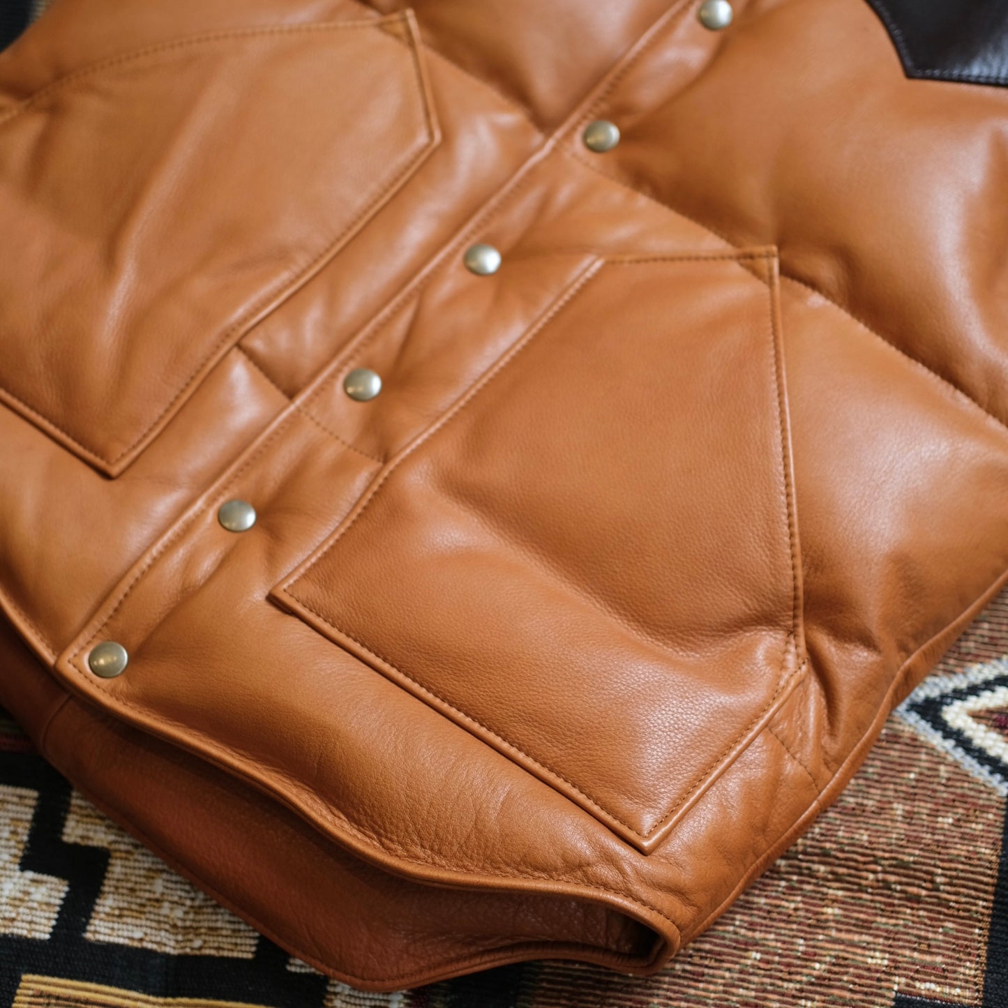 Y'2 LEATHER Steer Oil & Horsehide Down Vest