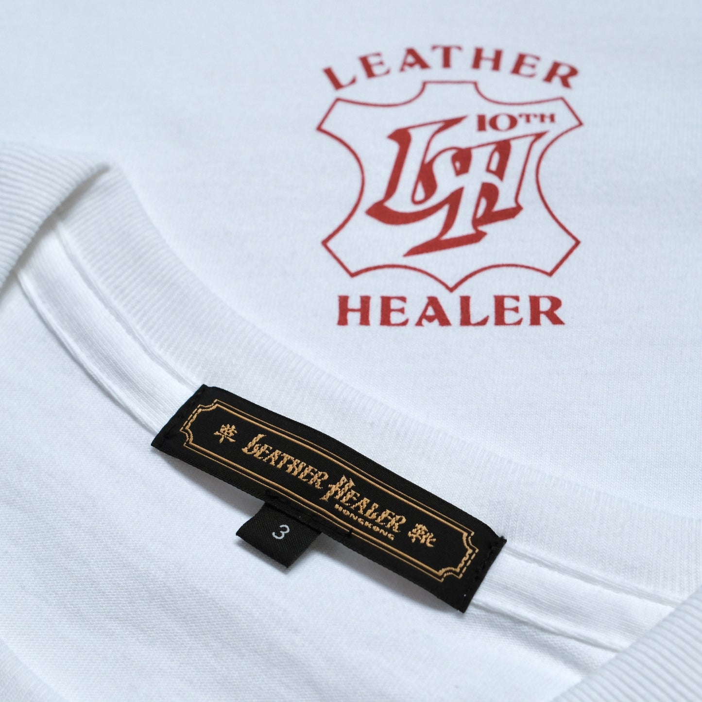 LEATHER HEALER Dragon & Phoenix Crewneck T-Shirt (LH 10th Anniversary Limited Edition)