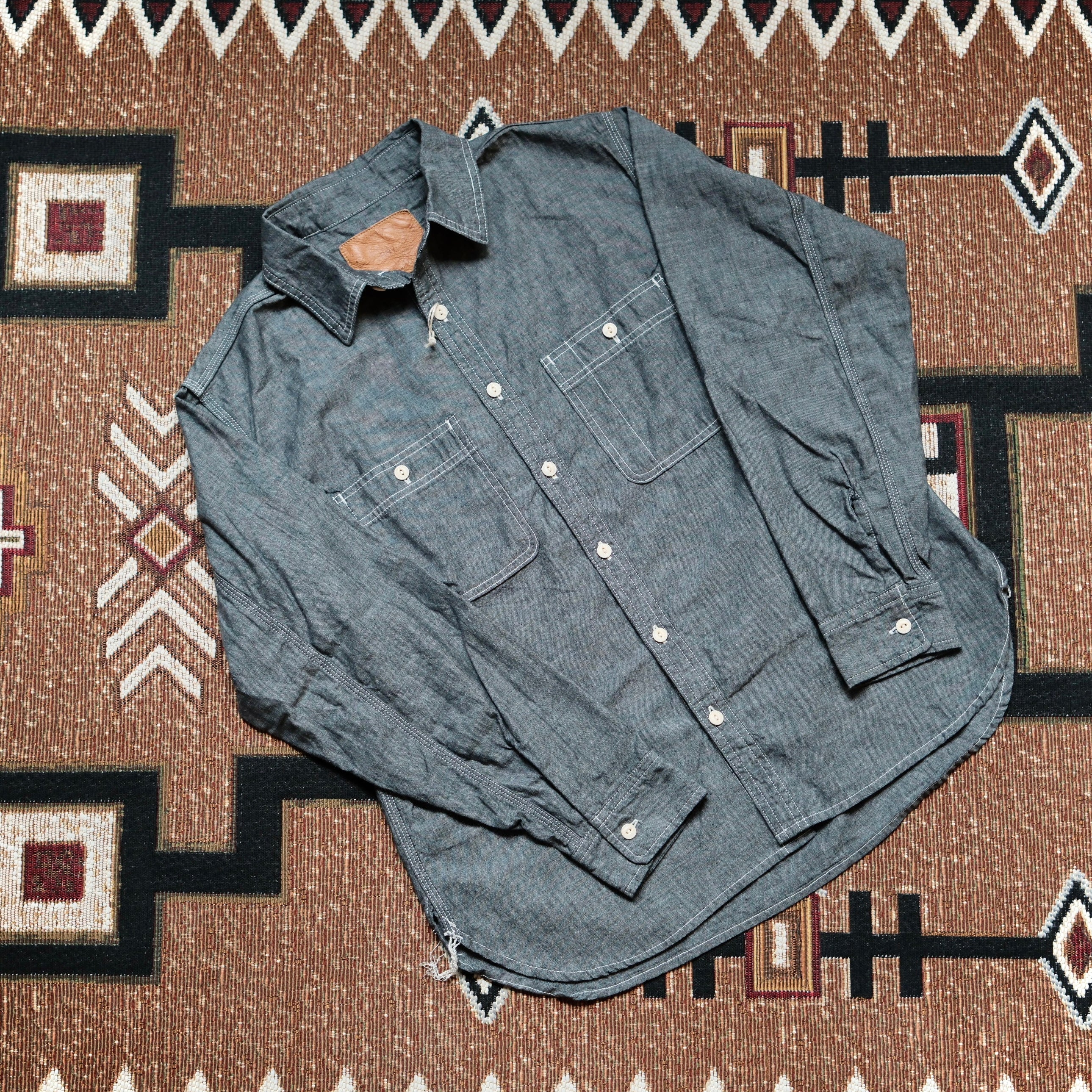 REMI RELIEF 5oz Selvedge Chambray Work Shirt – Leather Healer