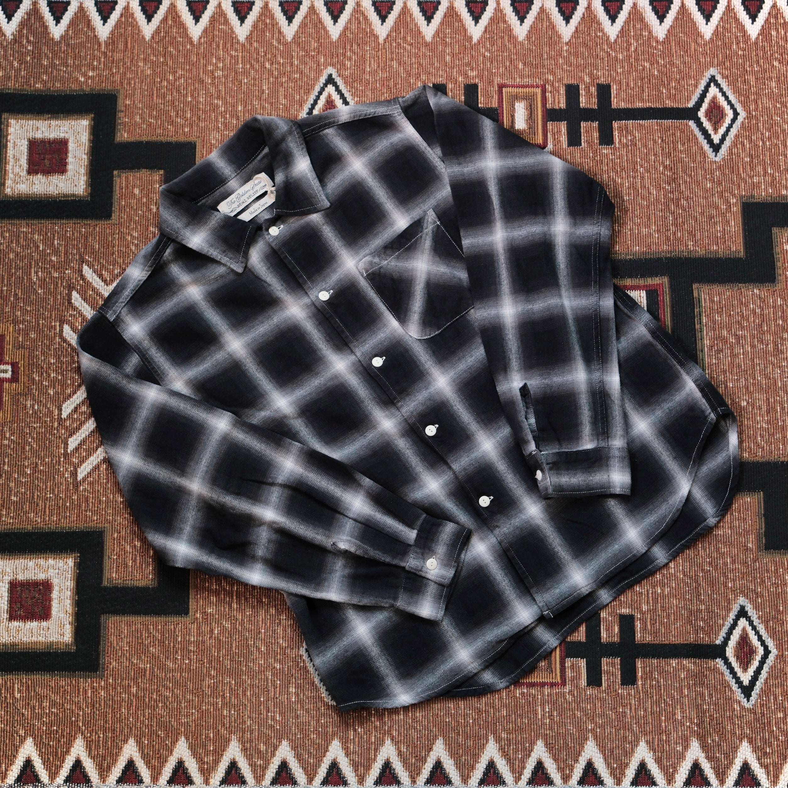REMI RELIEF Ombre Checked Shirt – Leather Healer
