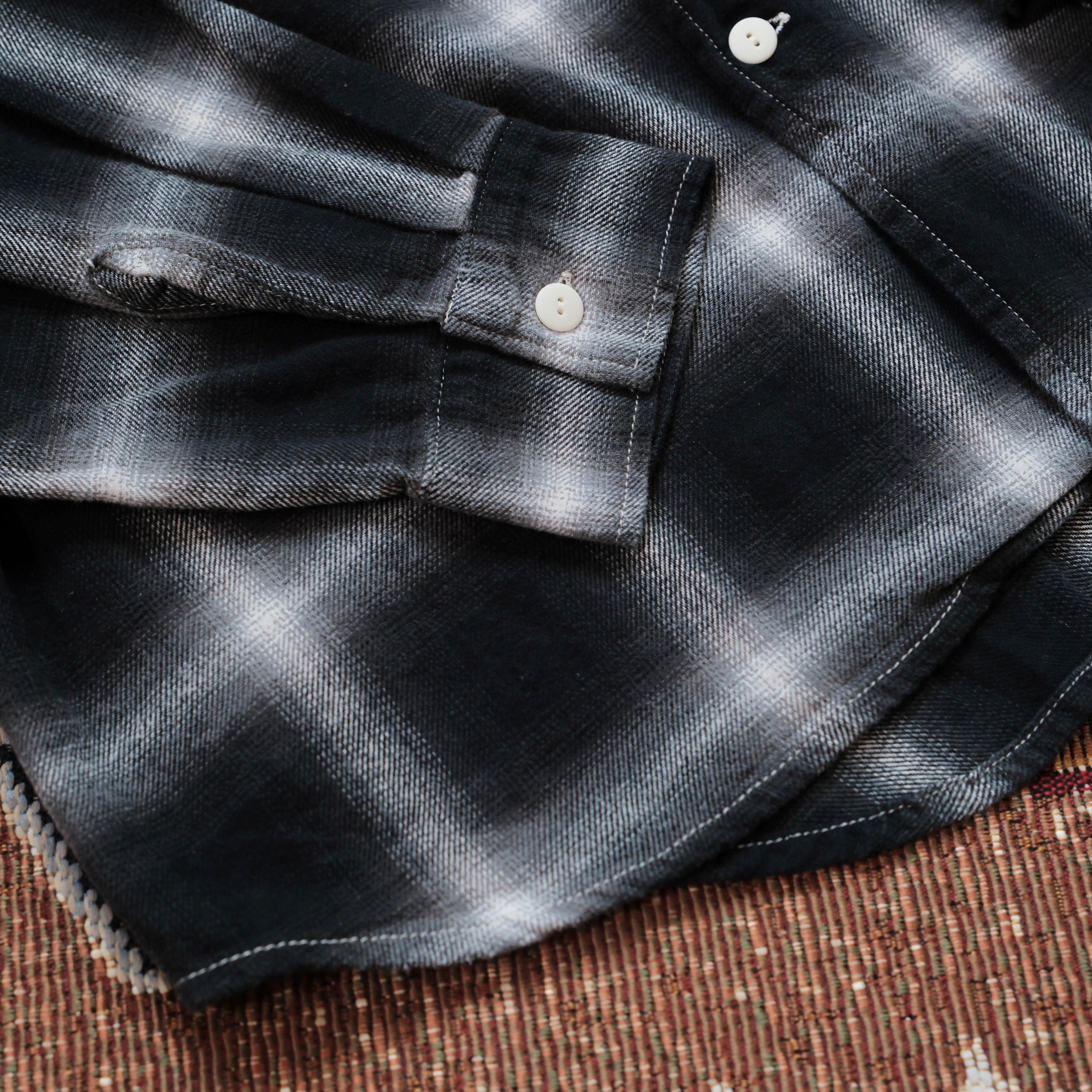 REMI RELIEF Ombre Checked Shirt – Leather Healer