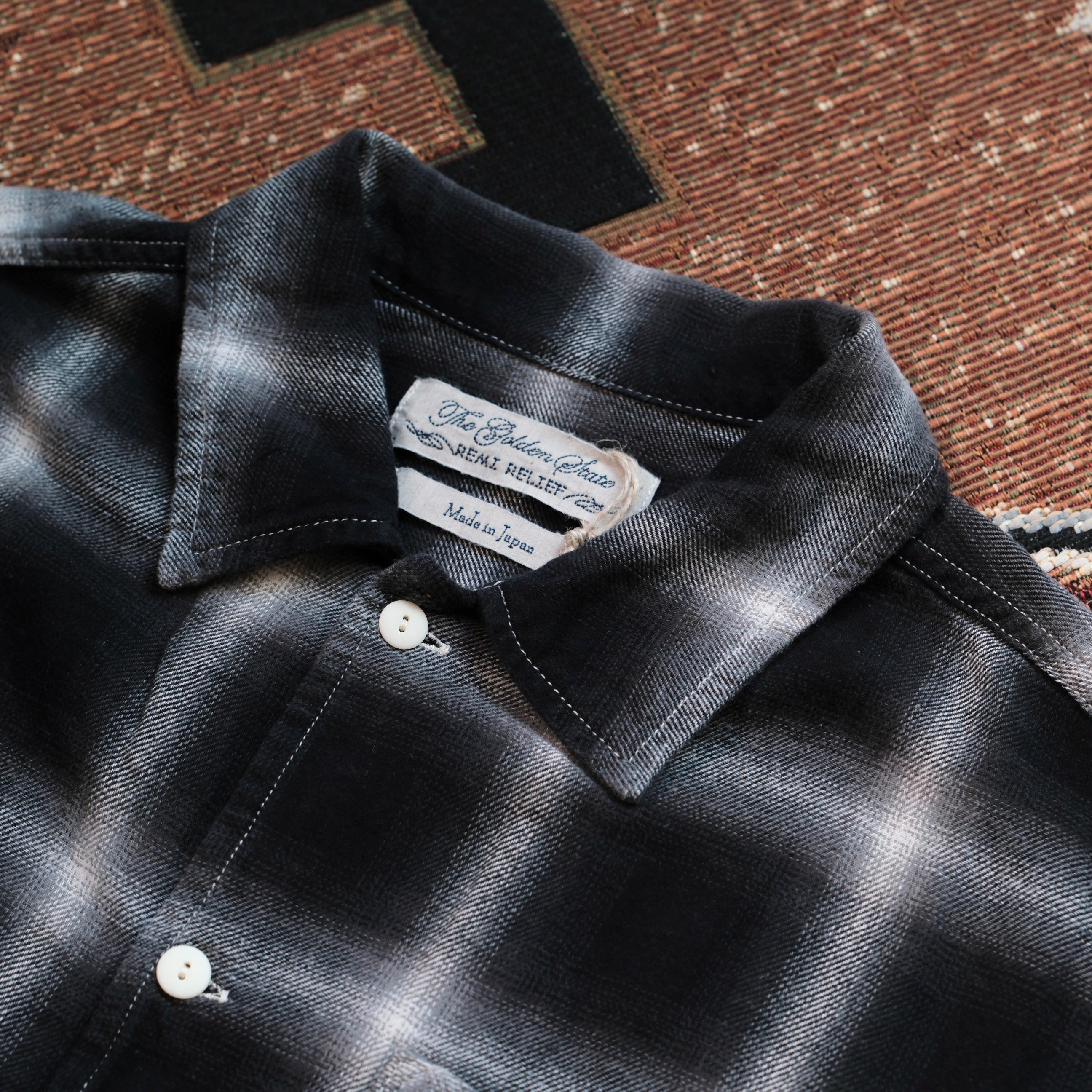 REMI RELIEF Ombre Checked Shirt – Leather Healer