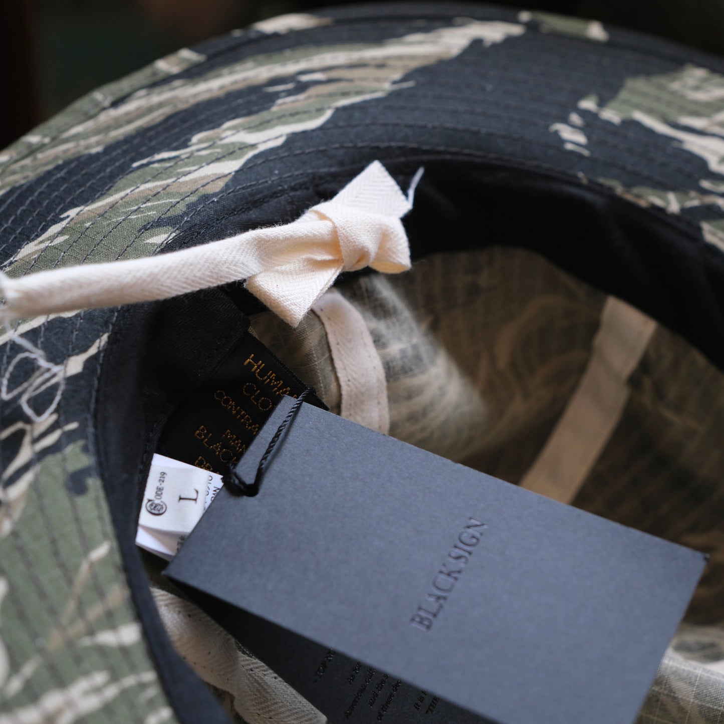 BLACK SIGN Military Ripstop Utility Hat